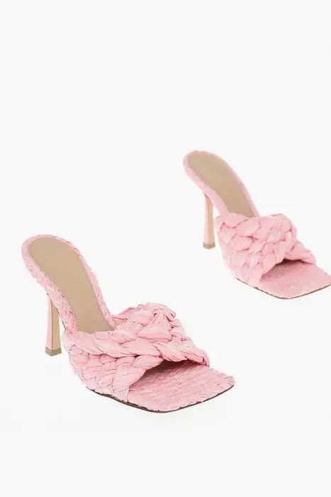 Bottega Veneta o1loc1c0125 652451 Stretch Mules in Pink Size US 10.5 / IT 40.5 - 2 Thumbnail