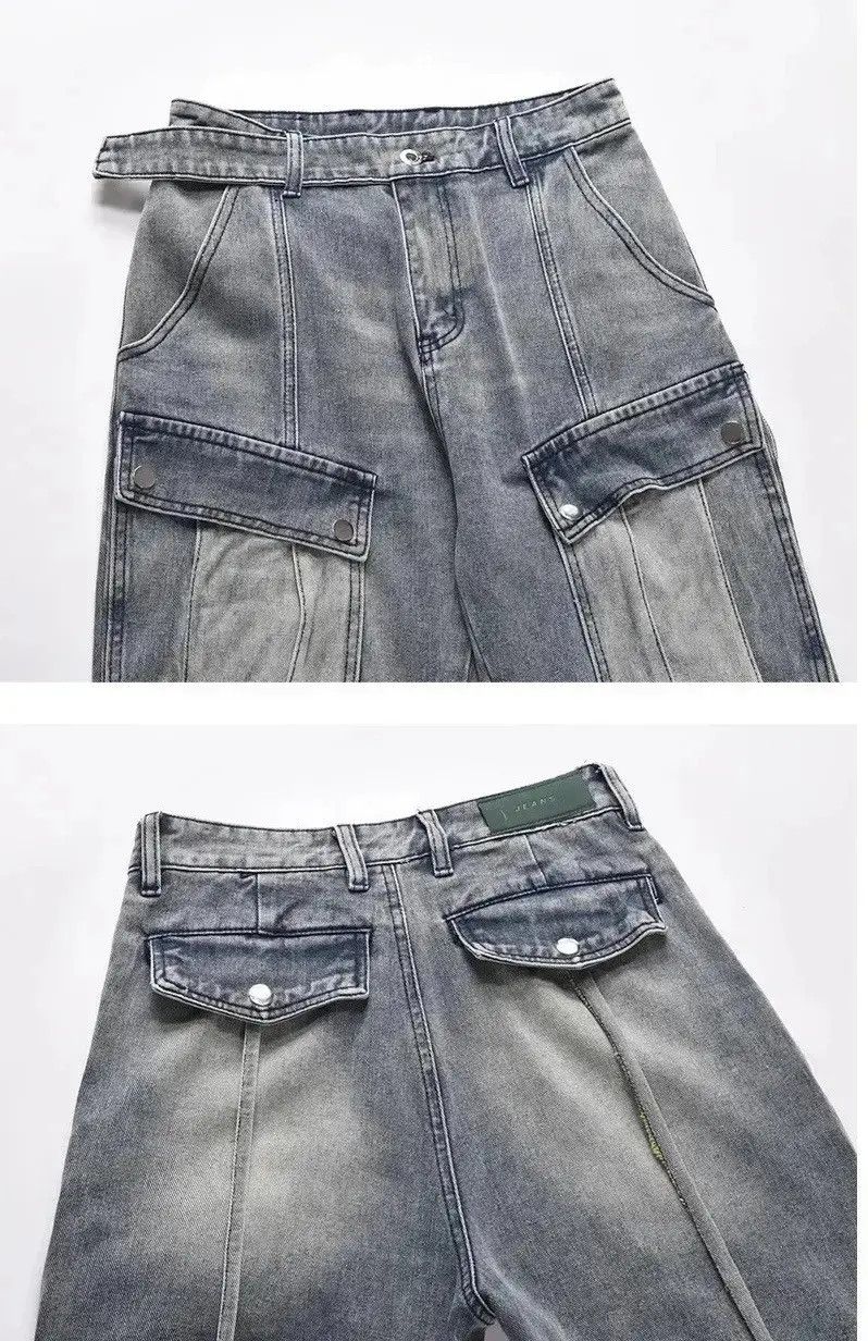Japanese Brand Vintage street washed micro-flared jeans Size US 32 / EU 48 - 5 Thumbnail