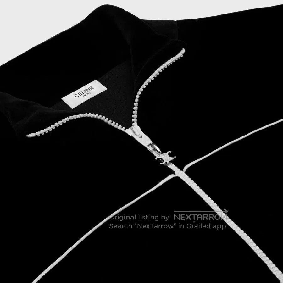 Celine CELINE Velvet Logo Jacket| Size US M / EU 48-50 / 2 - 2 Thumbnail