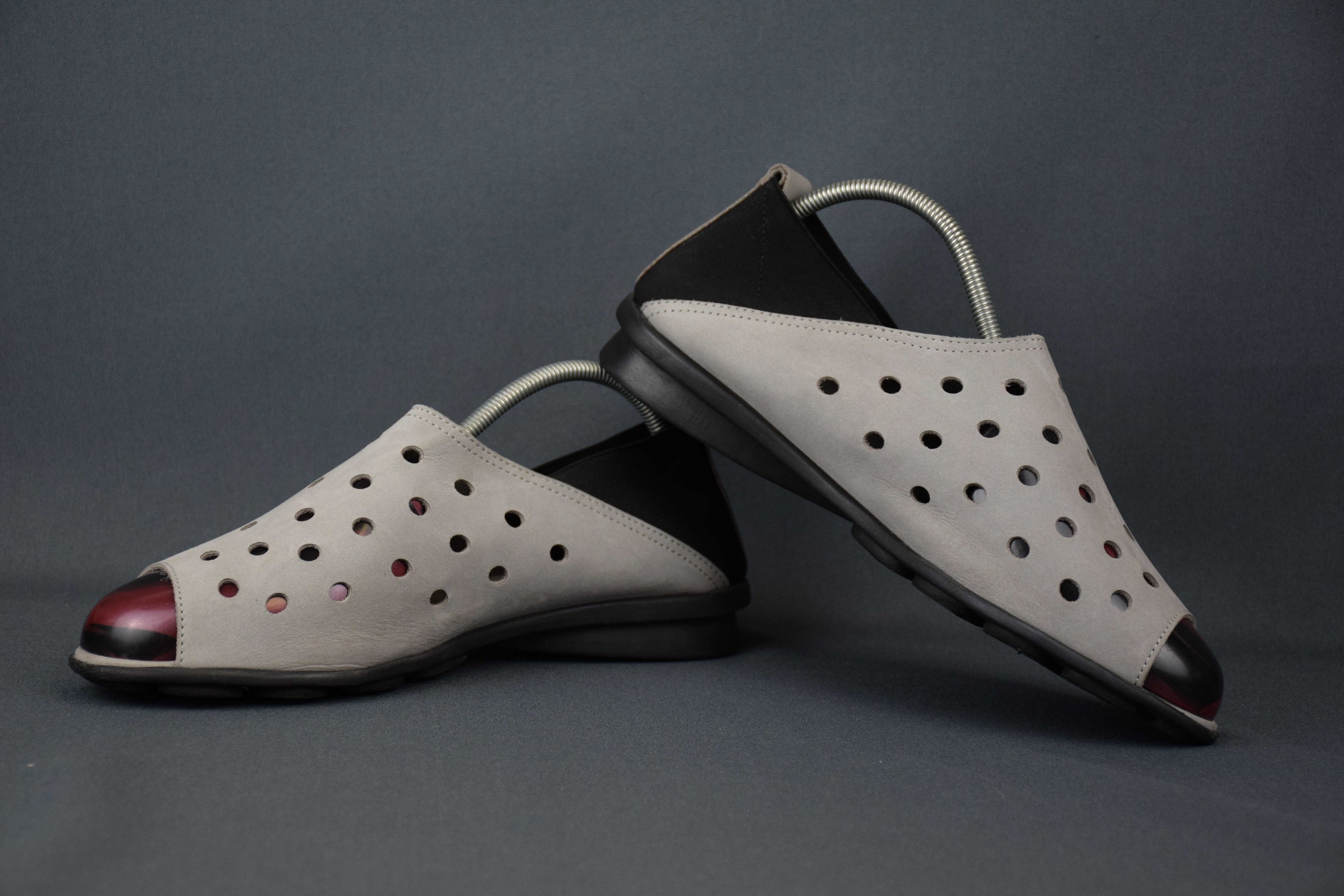 Designer ARCHE Drick Open Toe Gray Sandals Slip On US 9 UK 7 EU 40 Size US 9 / IT 39 - 5 Thumbnail