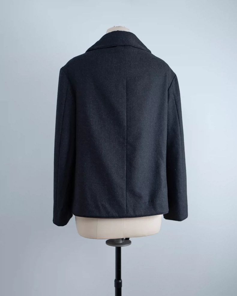 Comme des Garcons Comme des Garcons Dark gray doll collar with a button wool Size M / US 6-8 / IT 42-44 - 2 Thumbnail