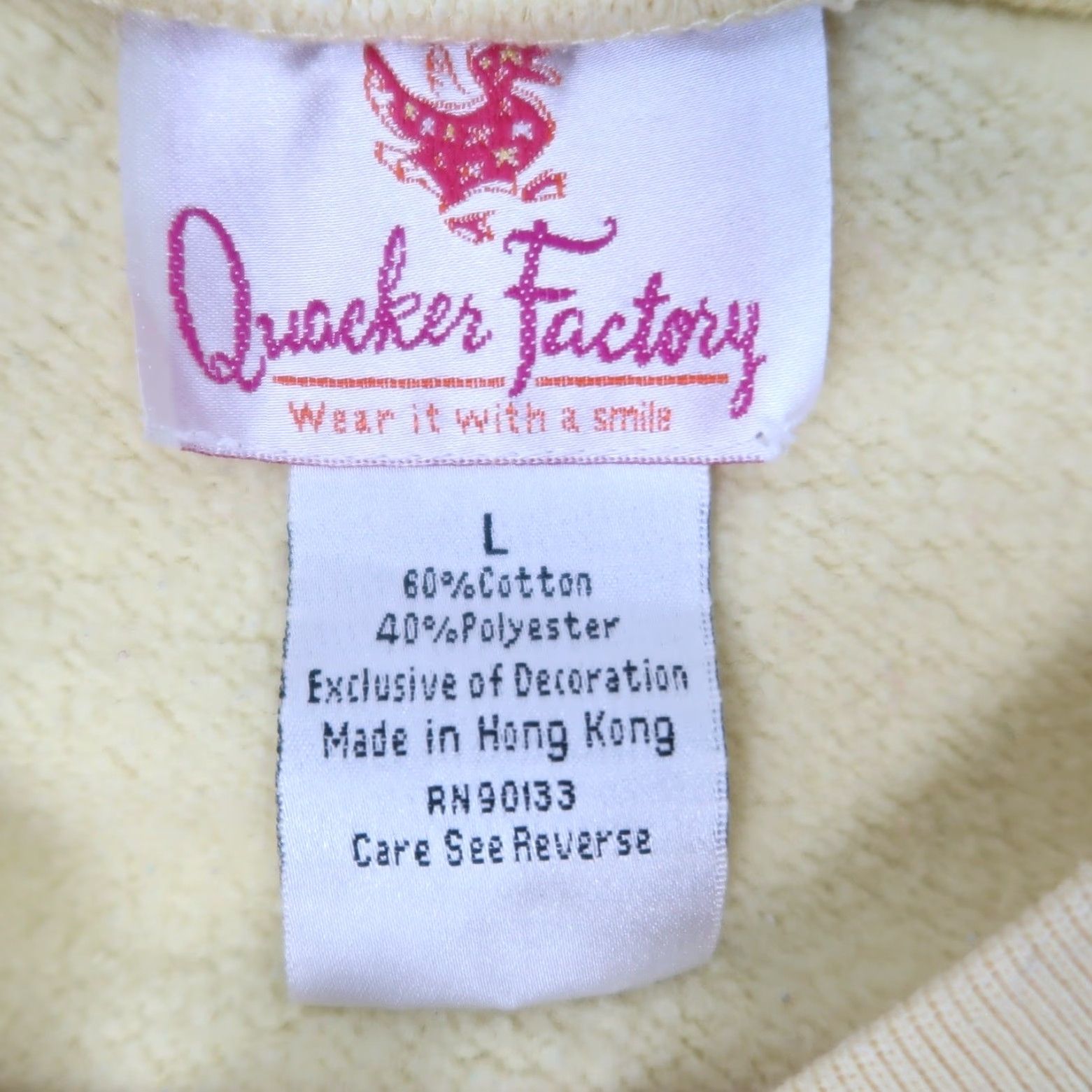Quacker Factory VINTAGE Quacker Factory Sweatshirt Beach Lady Embroidered Yellow L Women Long Sleeve Crew Neck Pullover 90s Size L / US 10 / IT 46 - 4 Thumbnail