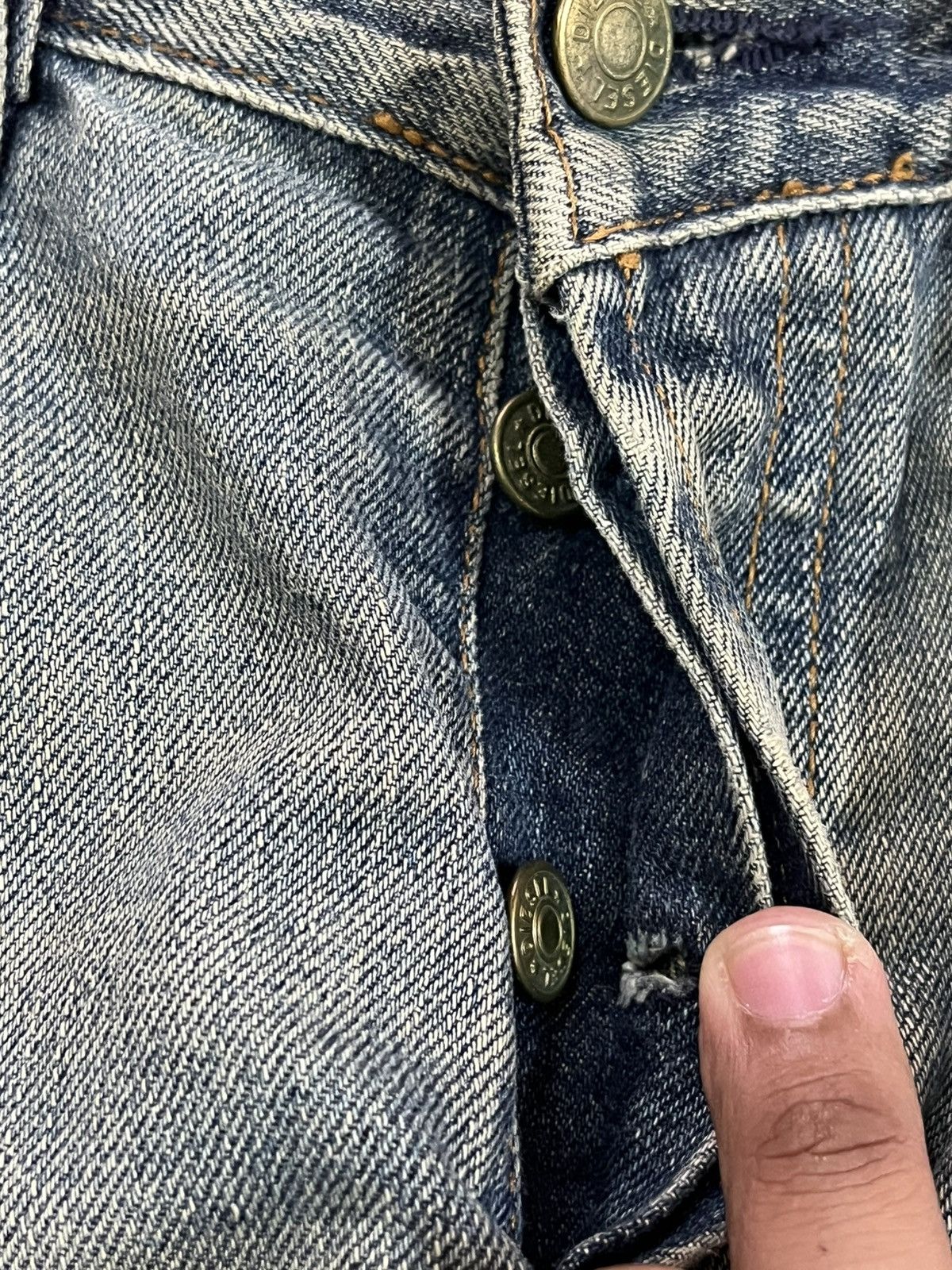 Diesel × Diesel Black Gold Vintage Diesel Mudwash Distressed Denim Size US 31 - 10 Thumbnail
