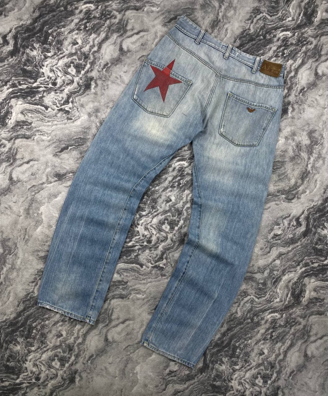 Armani Vintage Armani Jeans Denim Jeans Big Logo Metal Logo Men Size US 31 - 1 Thumbnail