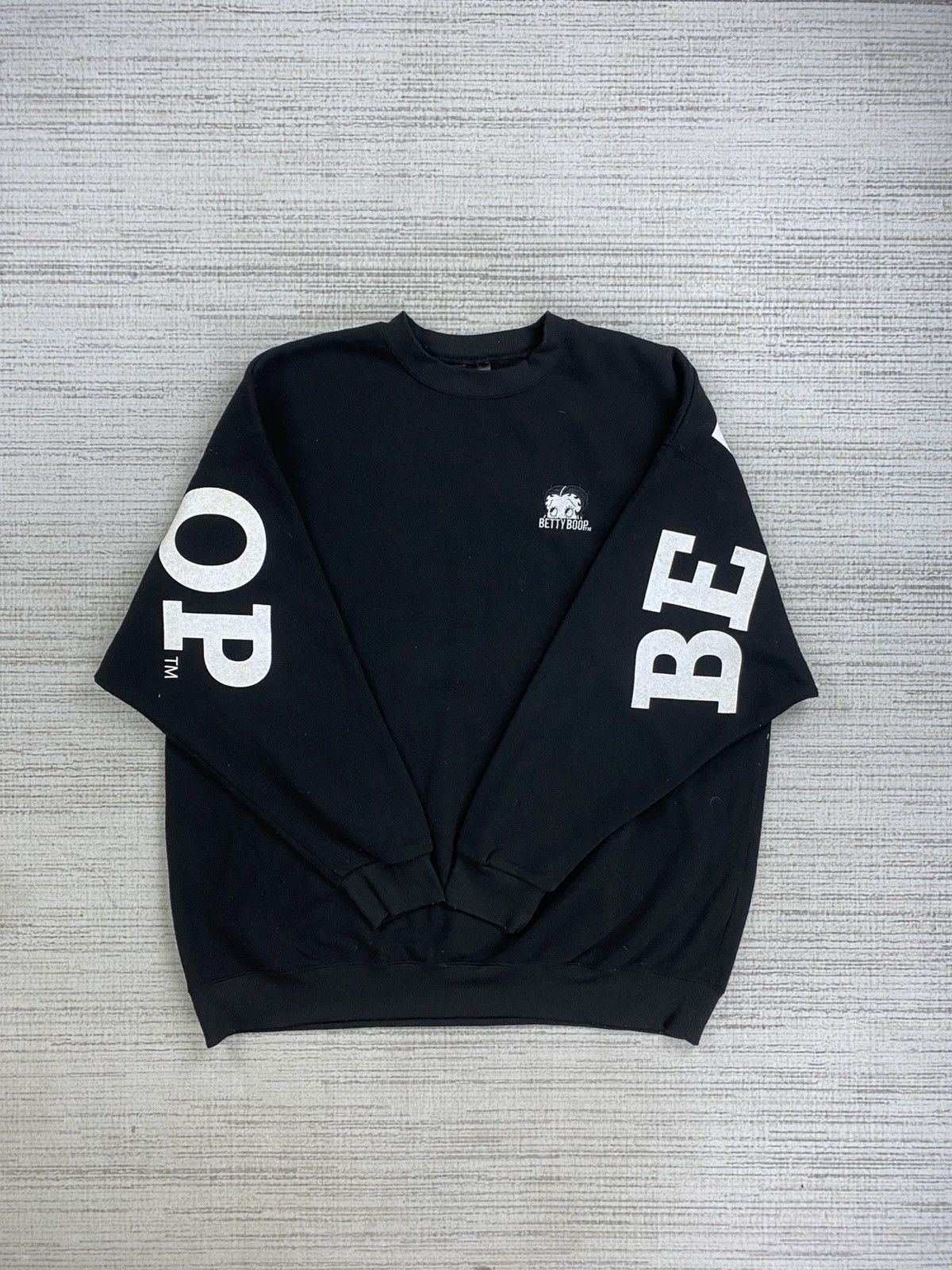 Cartoon Network × Vintage Vintage Betty Boob Big Backhit Spellout Crewneck Sweatshirt Size US L / EU 52-54 / 3 - 8 Thumbnail