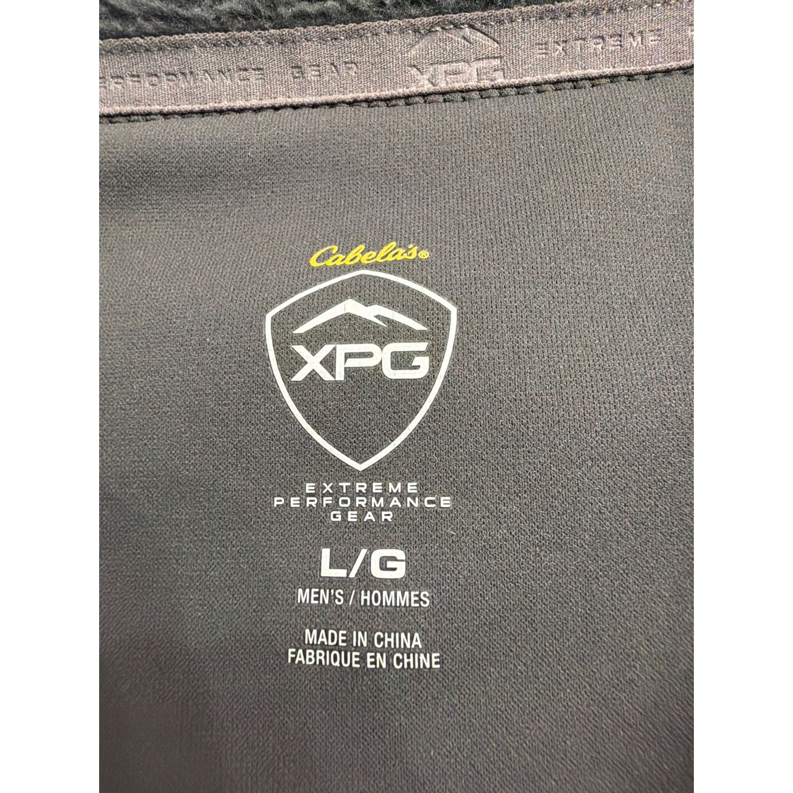 Cabelas Cabelas XPG zip front Gray fleece jacket LG Size US L / EU 52-54 / 3 - 4 Thumbnail