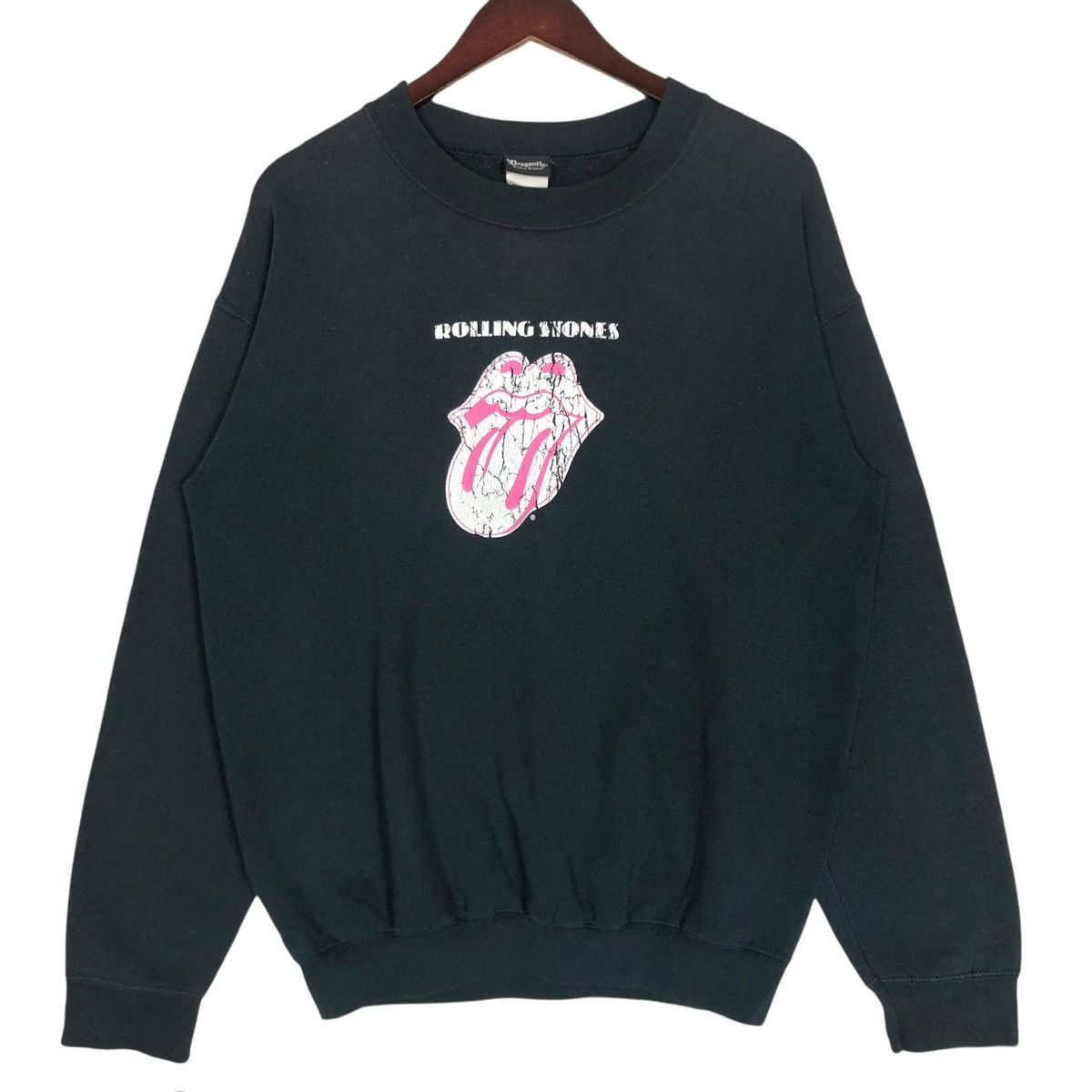 Vintage 90s Rolling Stone Dragonfly Sweatshirt: Big Logo