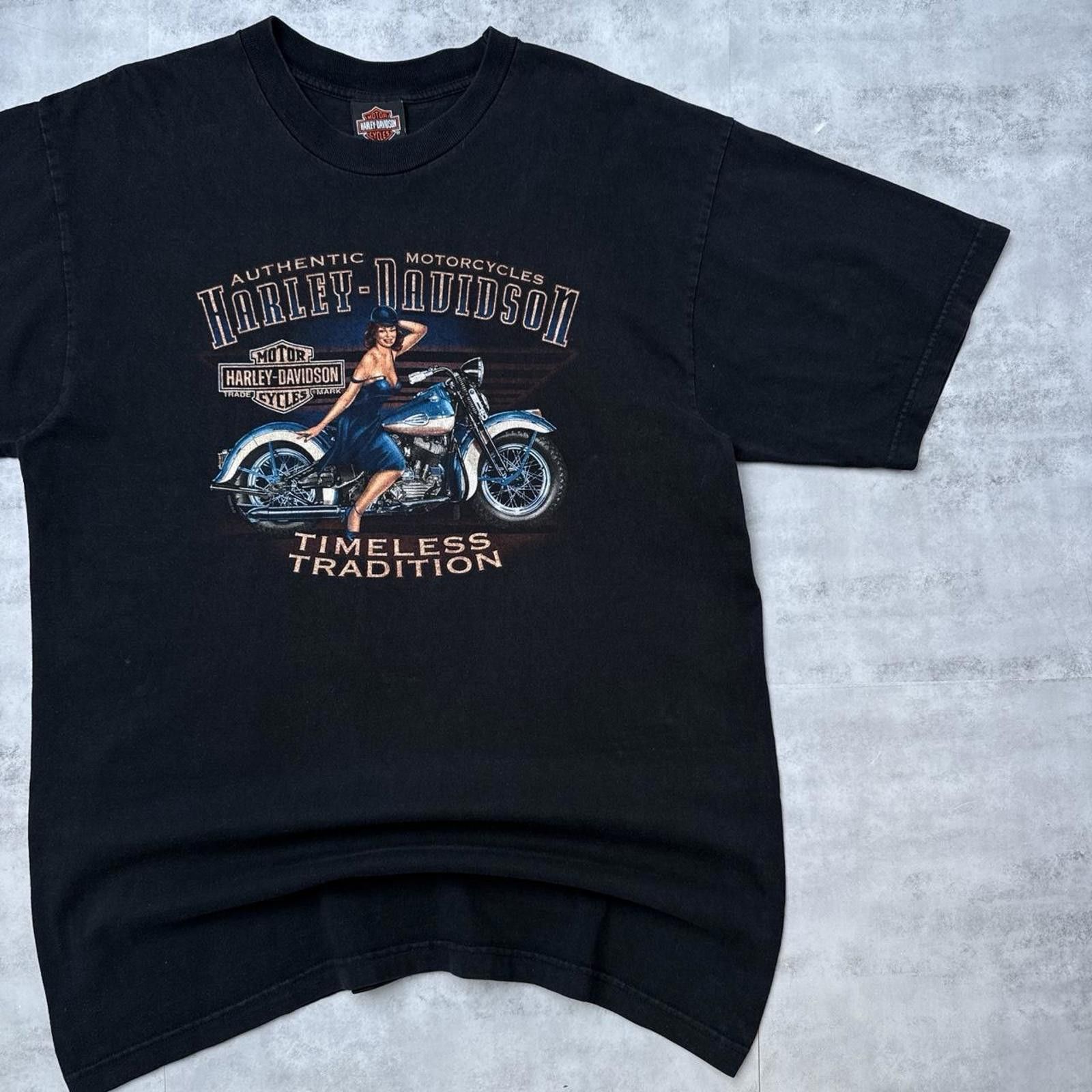Harley Davidson Y2K Harley Davidson 00s Ibiza Spain Motorcycle T shirt Size US XL / EU 56 / 4 - 6 Thumbnail