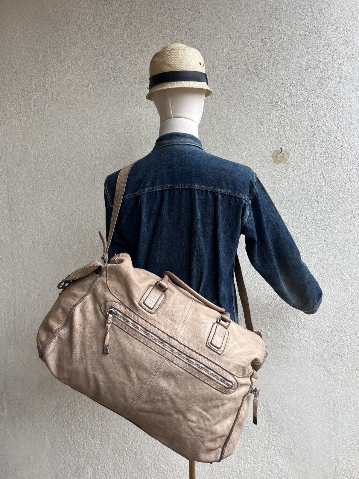 Leather Sissi Rossi Patina Leather 2 Way Travel Bag Size ONE SIZE - 1 Thumbnail