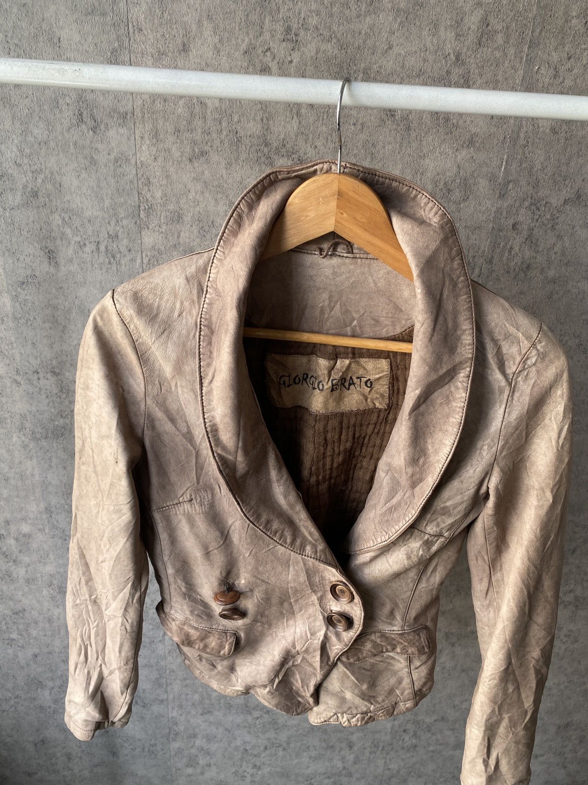 Giorgio Brato Giorgio Brato Italy Vera Pelle Leather Jacket Size S / US 4 / IT 40 - 7 Thumbnail