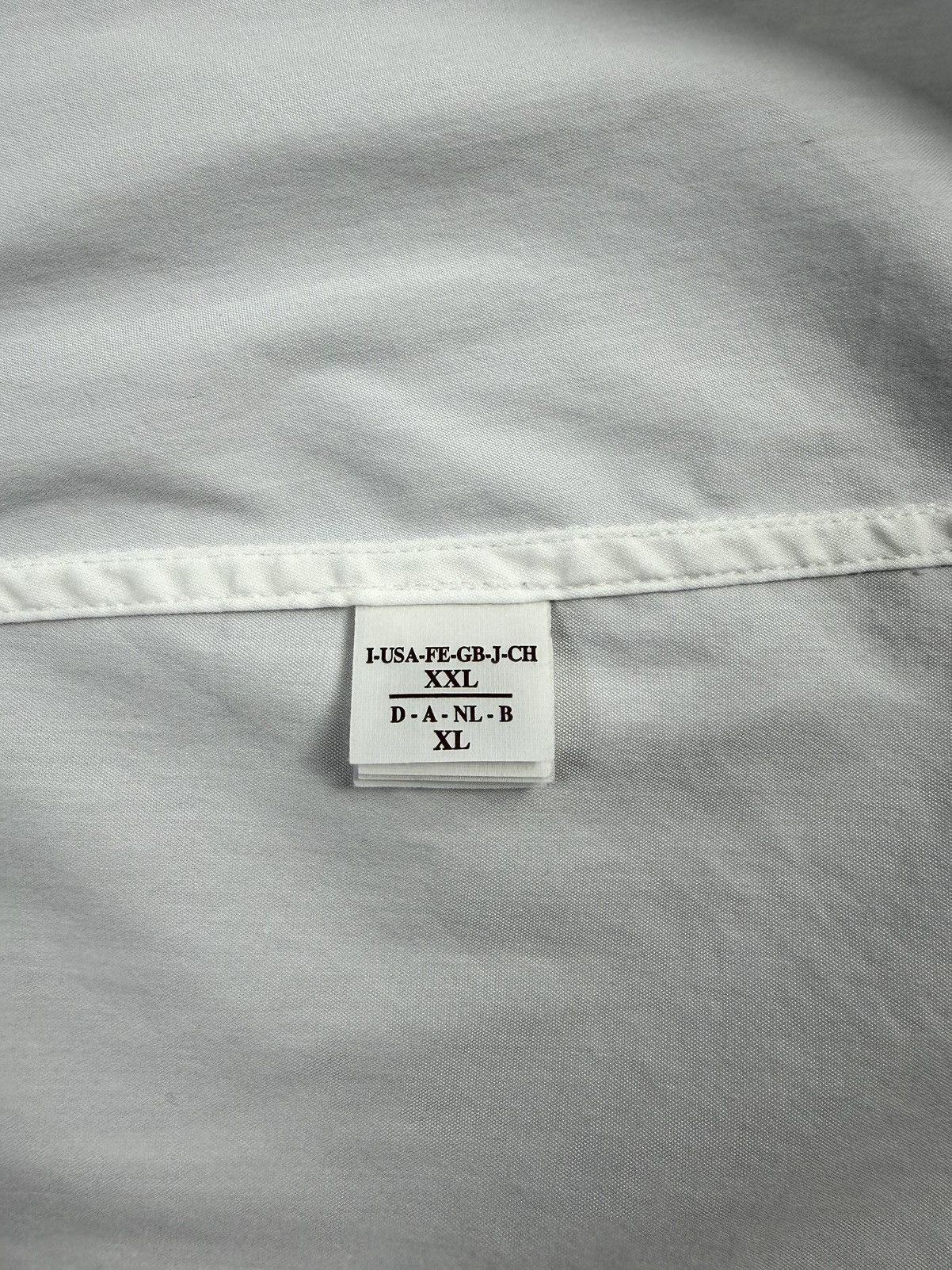 Brunello Cucinelli Brunello Cucinelli Womens White Cotton Blend Shirt Silk Trim Size XL / US 12-14 / IT 48-50 - 18 Thumbnail