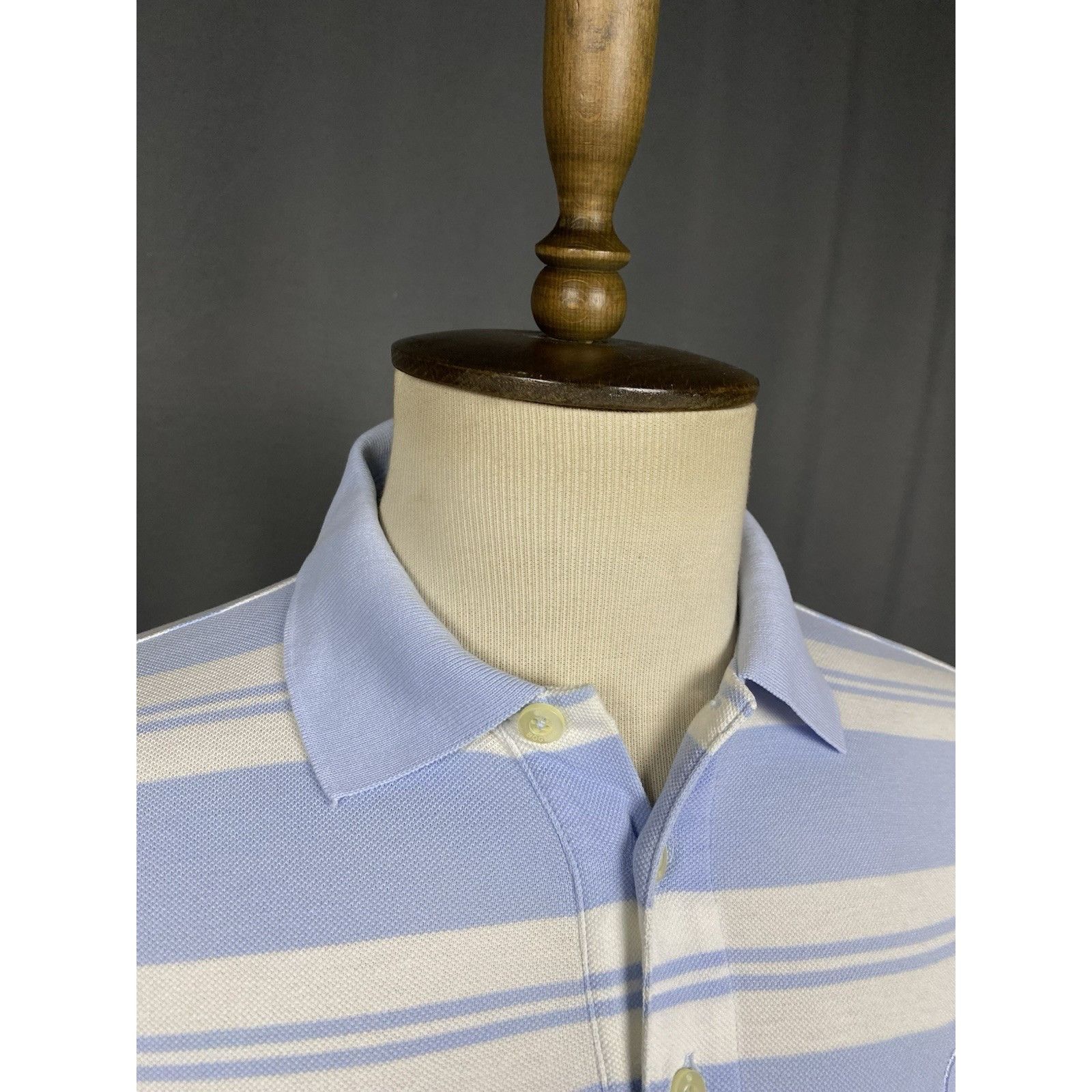 Bogner MINT! Bogner Men's White Blue Striped Polo T-Shirt Size 50 Size US M / EU 48-50 / 2 - 6 Thumbnail