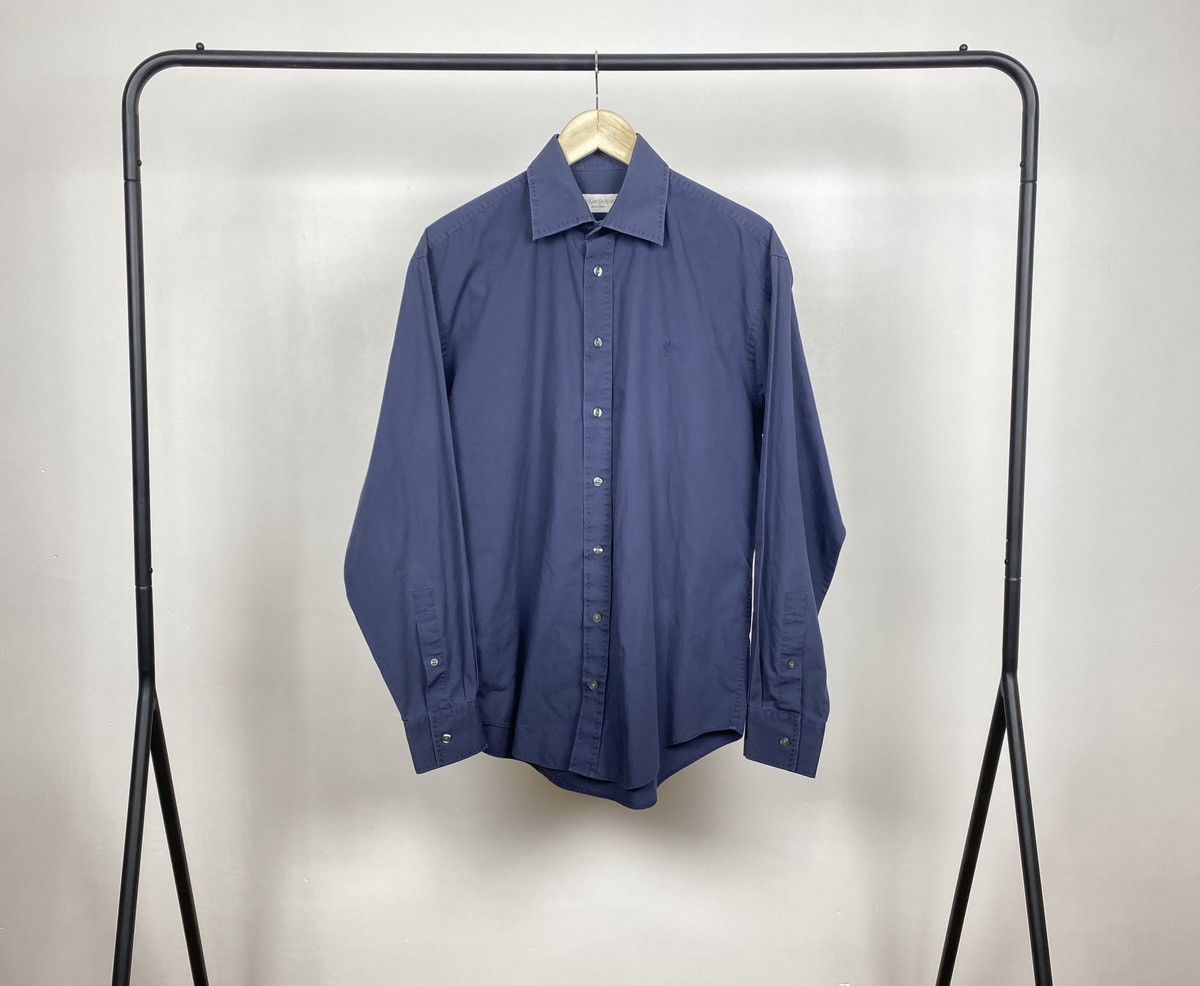 Yves Saint Laurent Yves Saint Lauren Shirt YSL Vintage 00’s Dress Button Up Size US M / EU 48-50 / 2 - 1 Thumbnail