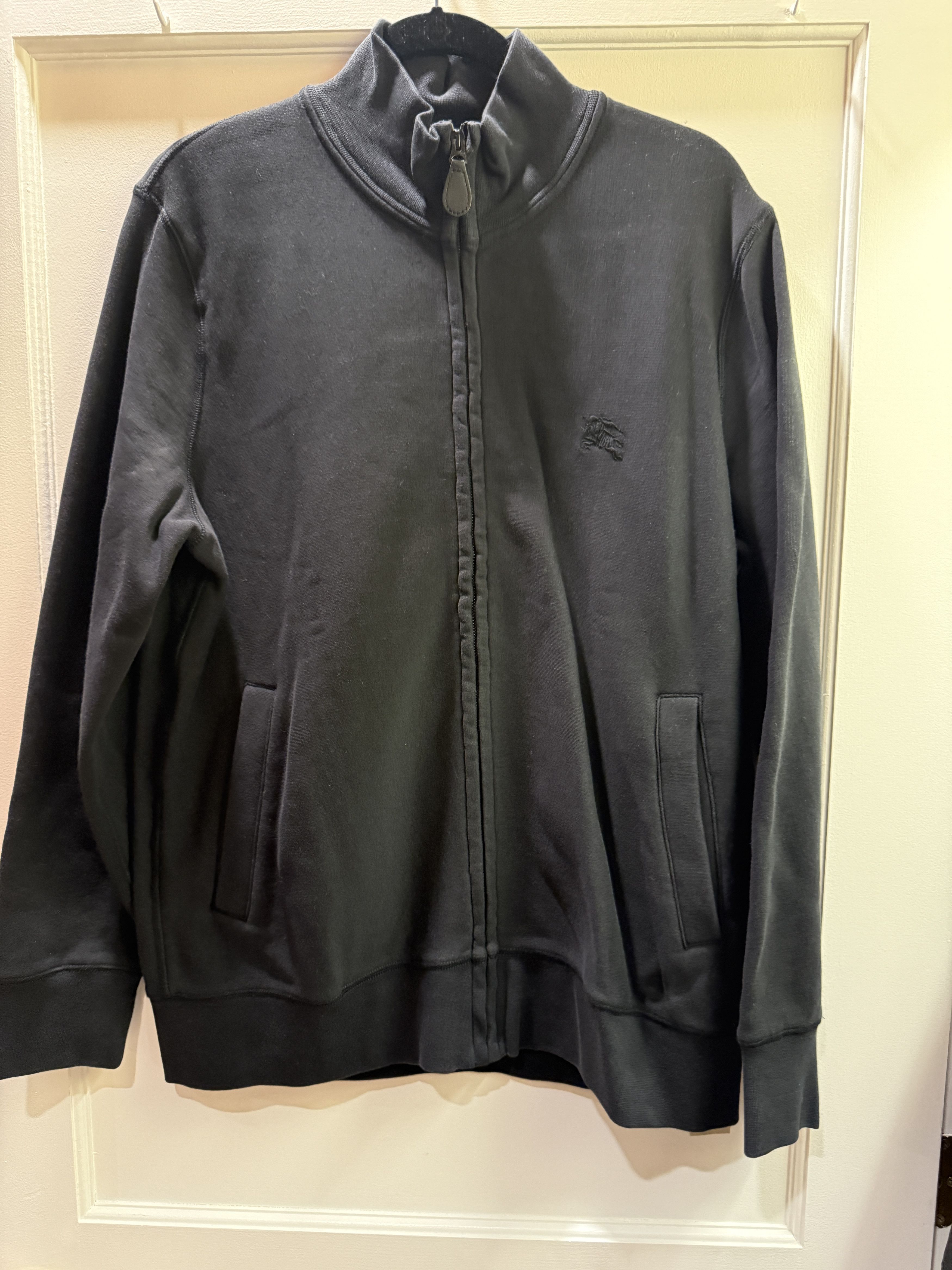 Burberry Burberry Black Full Zip Sweatshirt Size XL Size US XL / EU 56 / 4 - 1 Thumbnail