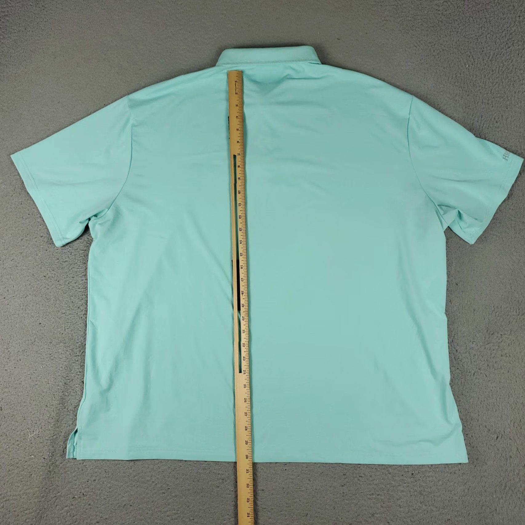 Vintage Hreski Polo Shirt Mens 3XL Mint Green Performance Stretch Golf Moisture Wicking Polo Short Sleeve Collared Button-Front Casual All Seasons Lightweight Size US XXL / EU 58 / 5 - 6 Thumbnail
