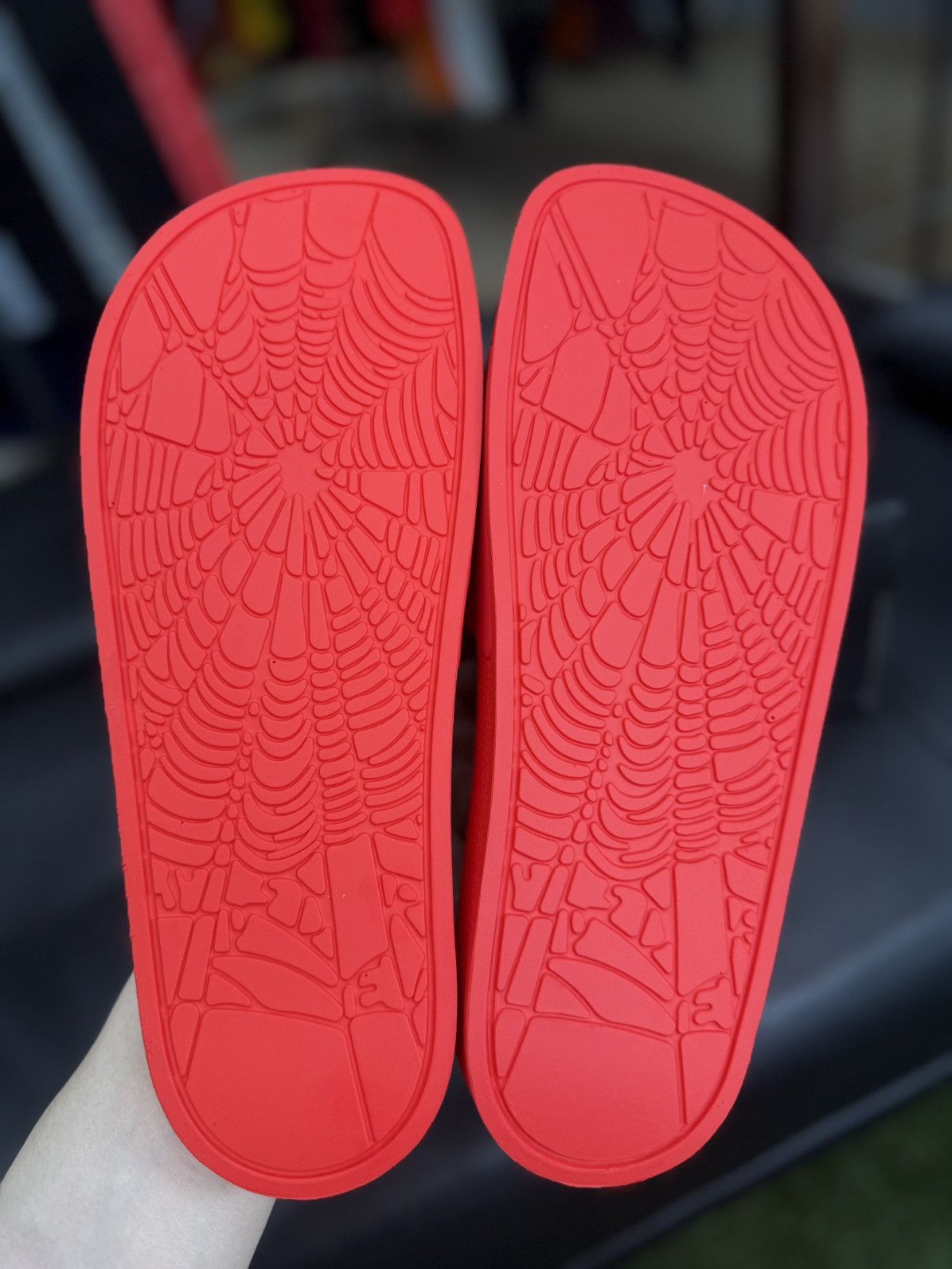 Sp5der Sp5der Red Slip On Slides Size (9) Brand New Size US 9 / EU 42 - 6 Thumbnail