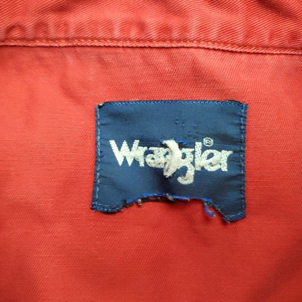 Wrangler VINTAGE Wrangler Shirt Mens XLT Red Brush Popper Pearl Snap Cut Sleeve Cowboy Western Outdoor Black Size US XL / EU 56 / 4 - 5 Thumbnail