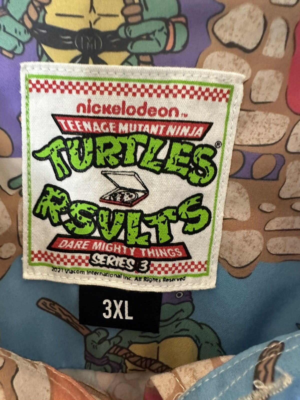 Nickelodeon TMNT Cowabunga Shirt Mens 3XL Teenage Mutant Ninja Turtles Size US XXL / EU 58 / 5 - 2 Thumbnail