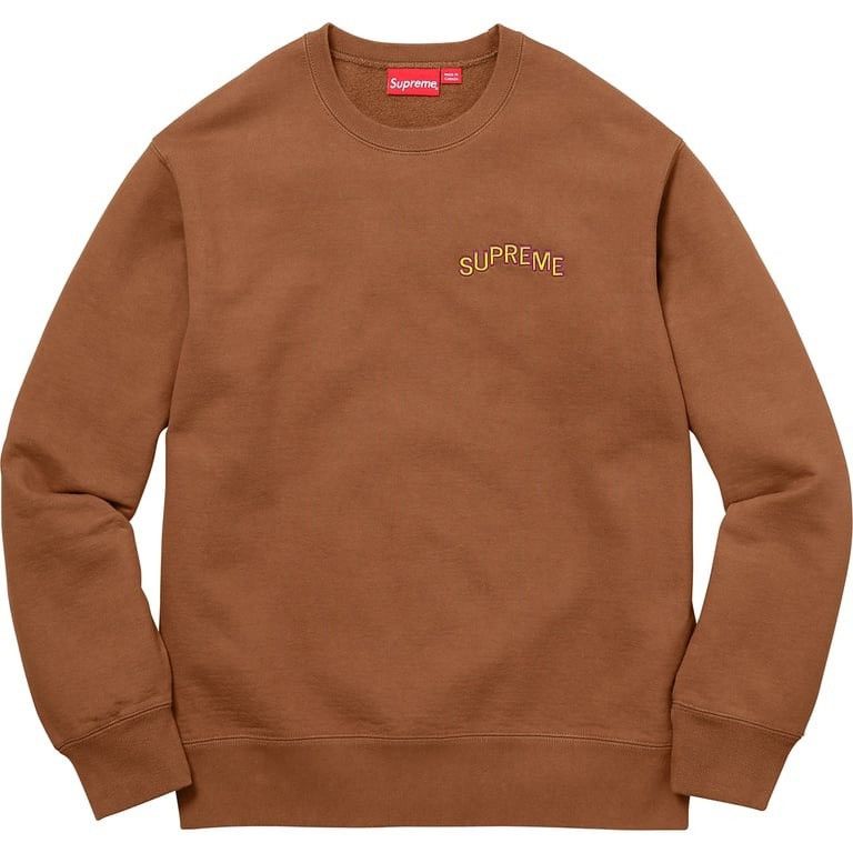 Supreme Supreme Step Arc Crewneck Brown FW Crewneck Sweatshirt Size US M / EU 48-50 / 2 - 1 Thumbnail