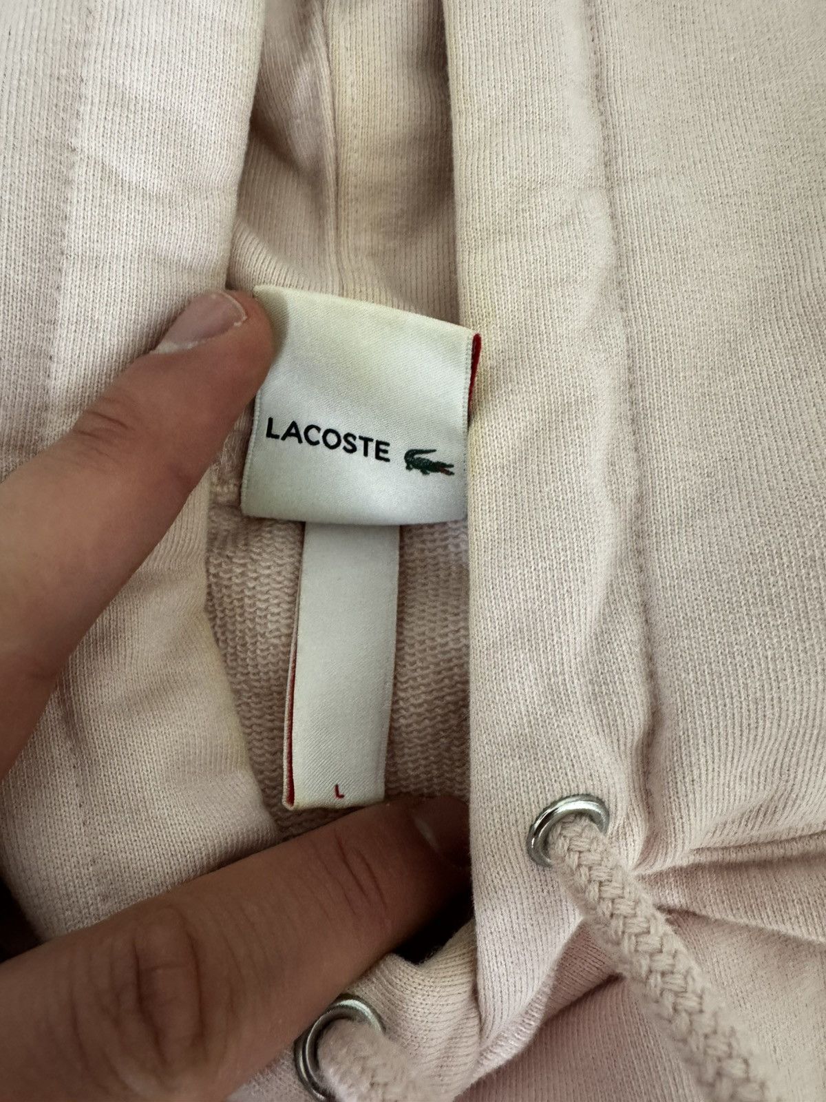 Lacoste × Supreme Supreme x Lacoste Pink Hoodie Size US L / EU 52-54 / 3 - 9 Thumbnail