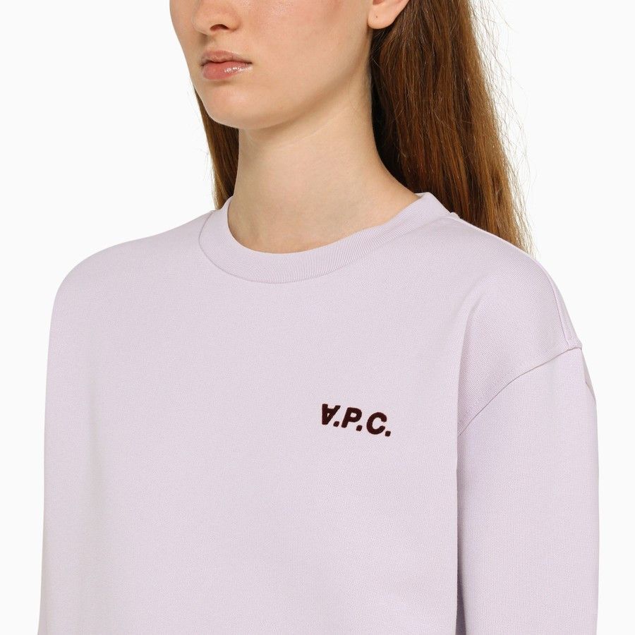 A.P.C. o1d2blof0724 Crew Neck Sweatshirts in Light Lilac Size XS / US 0-2 / IT 36-38 - 4 Thumbnail