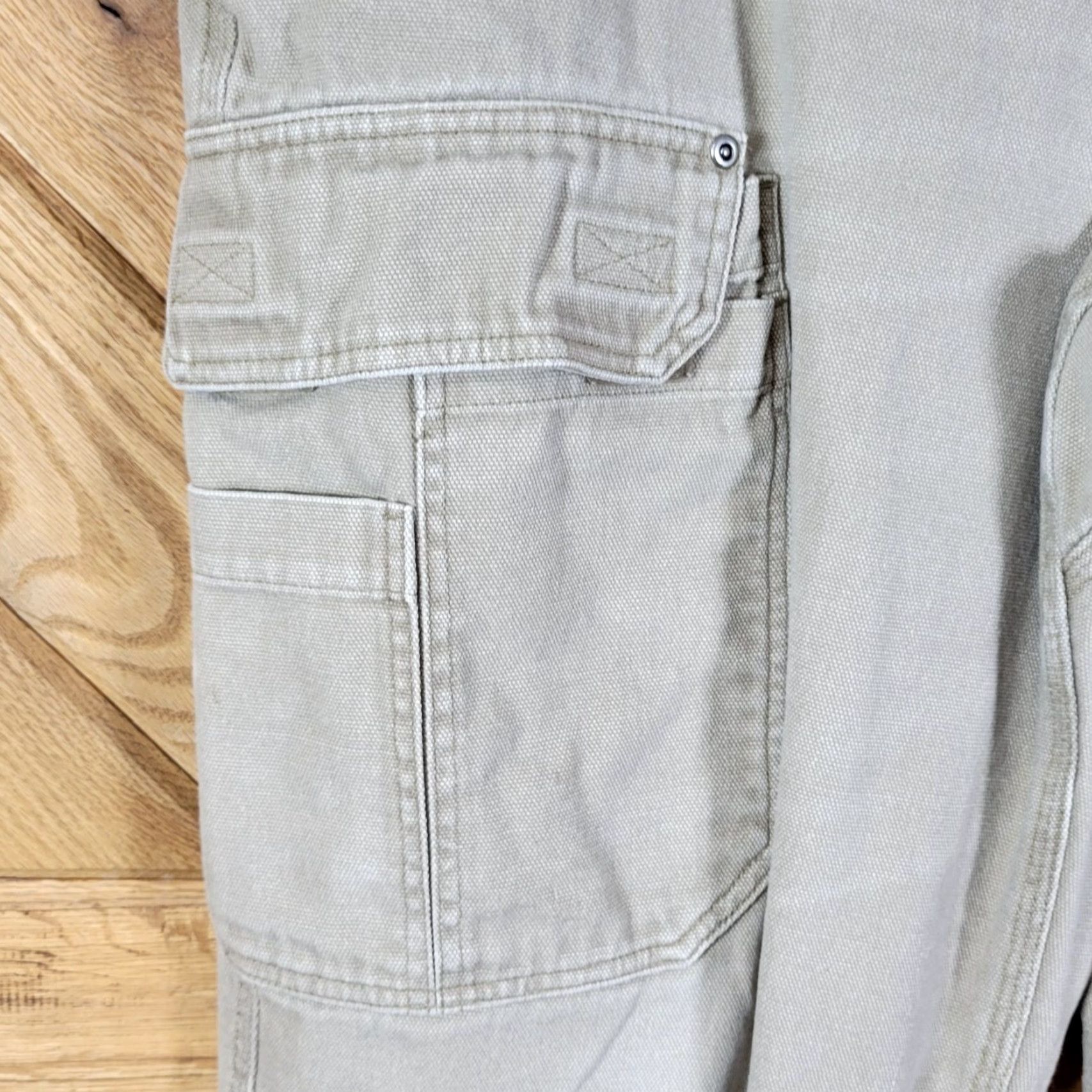 Vintage Duluth Trading Mens Cargo Pants Size 42X30 Beige Workwear Cargo Pants Mens 42 Beige Size US 42 / EU 58 - 4 Thumbnail