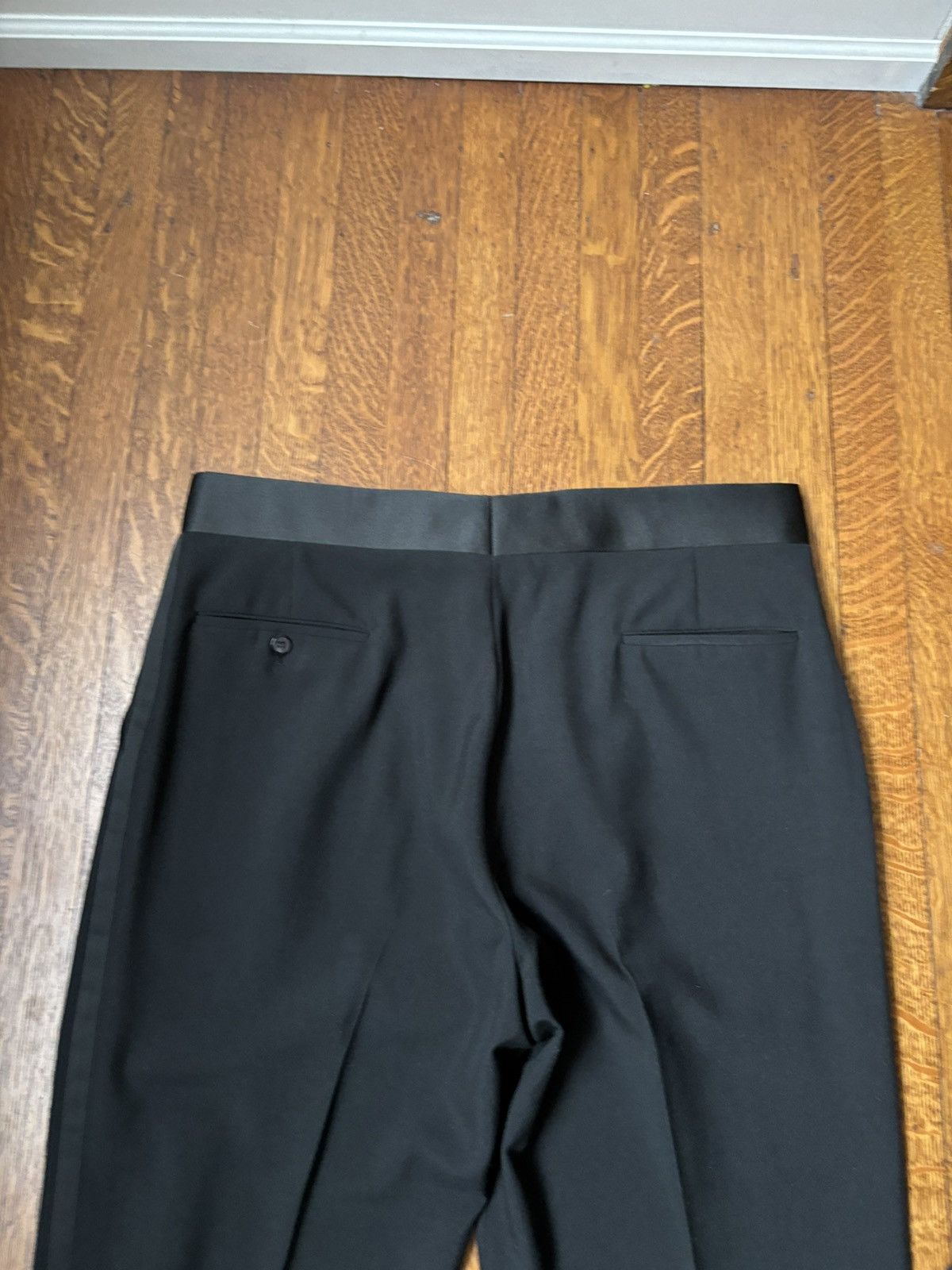 Vintage 90s Vintage Tuxedo 1990s 2-Piece Suit Set Black Tux Formal L Size 44R - 18 Thumbnail