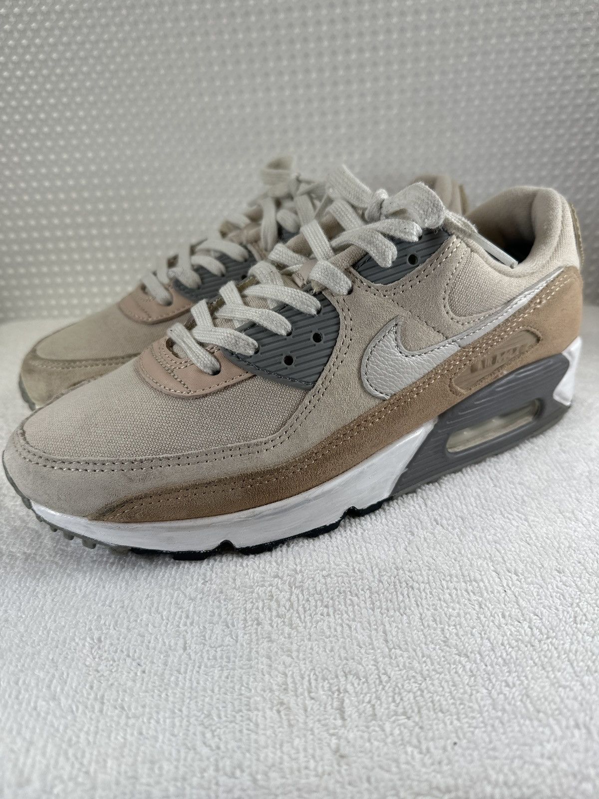 Nike NIKE AIR MAX 90 PREMIUM HEMP-SUMMIT WHITE-SANDDRIFT SHOES Size US 7.5 / EU 40-41 - 2 Thumbnail