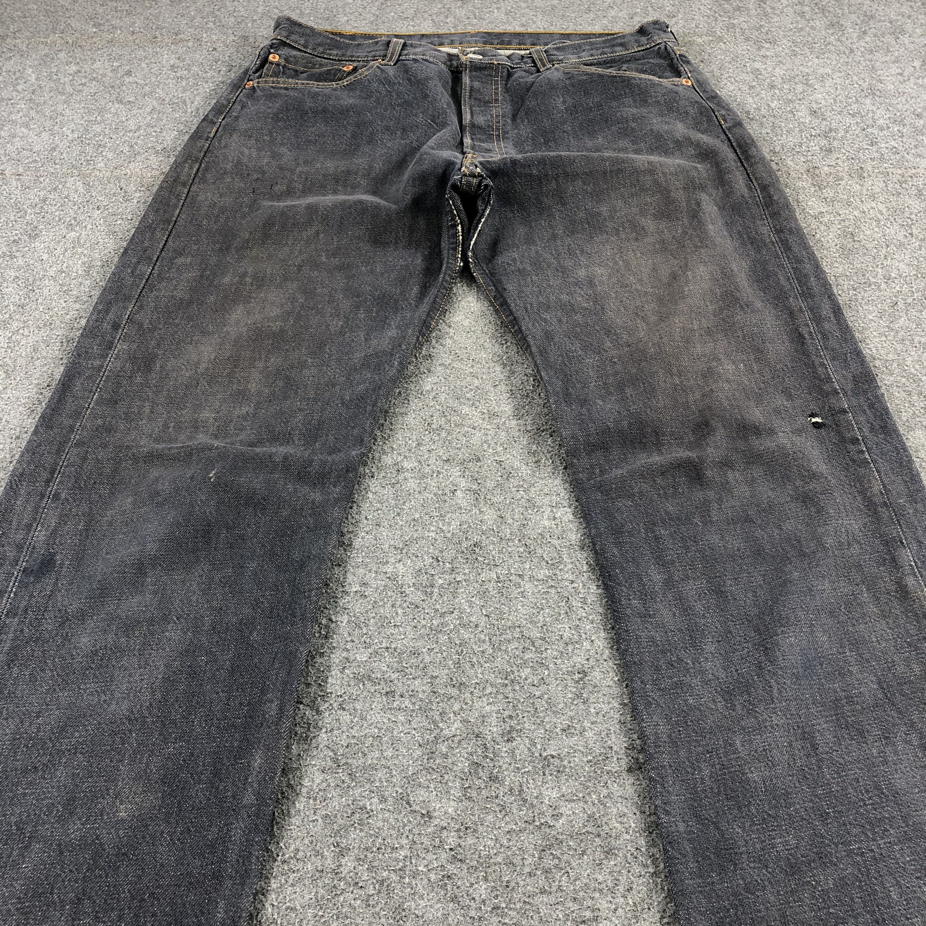 Levi's Vintage 90s Distress Levis 501 Jeans-JM1571 Size US 33 - 3 Thumbnail