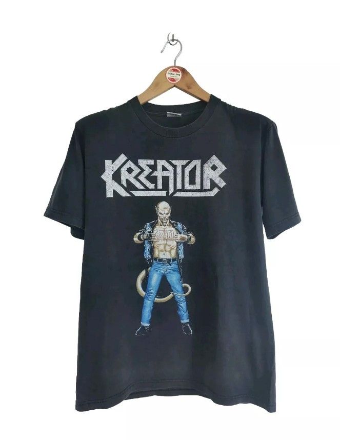 image of Vintage Kreator "terrible Certainty" Double-Side T-Shirt in Black, Men's (Size Medium)