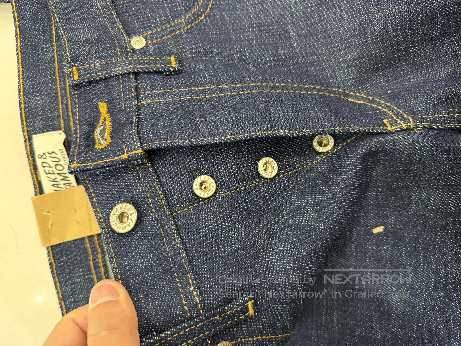 Naked & Famous Naked & Famous Elephant 9 Raw Denim. Size US 31 - 7 Thumbnail