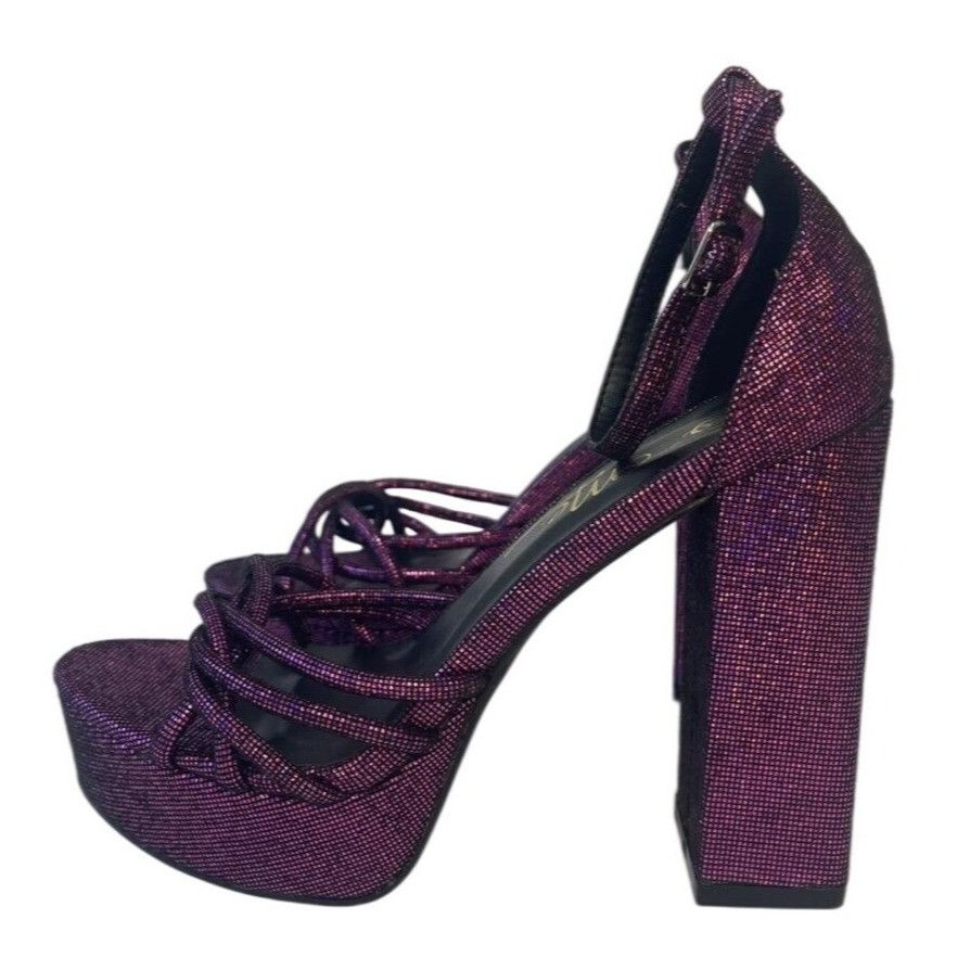 Other SO ME / Disco / Purple Metallic / Platform / High Heels Wit Size US 8.5 / IT 38.5 - 2 Thumbnail