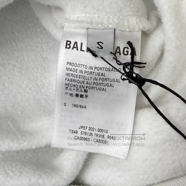 Balenciaga Balenciaga Mosaic Letter Printed Drawstring Long Sleeve Ho Size US S / EU 44-46 / 1 - 4 Thumbnail