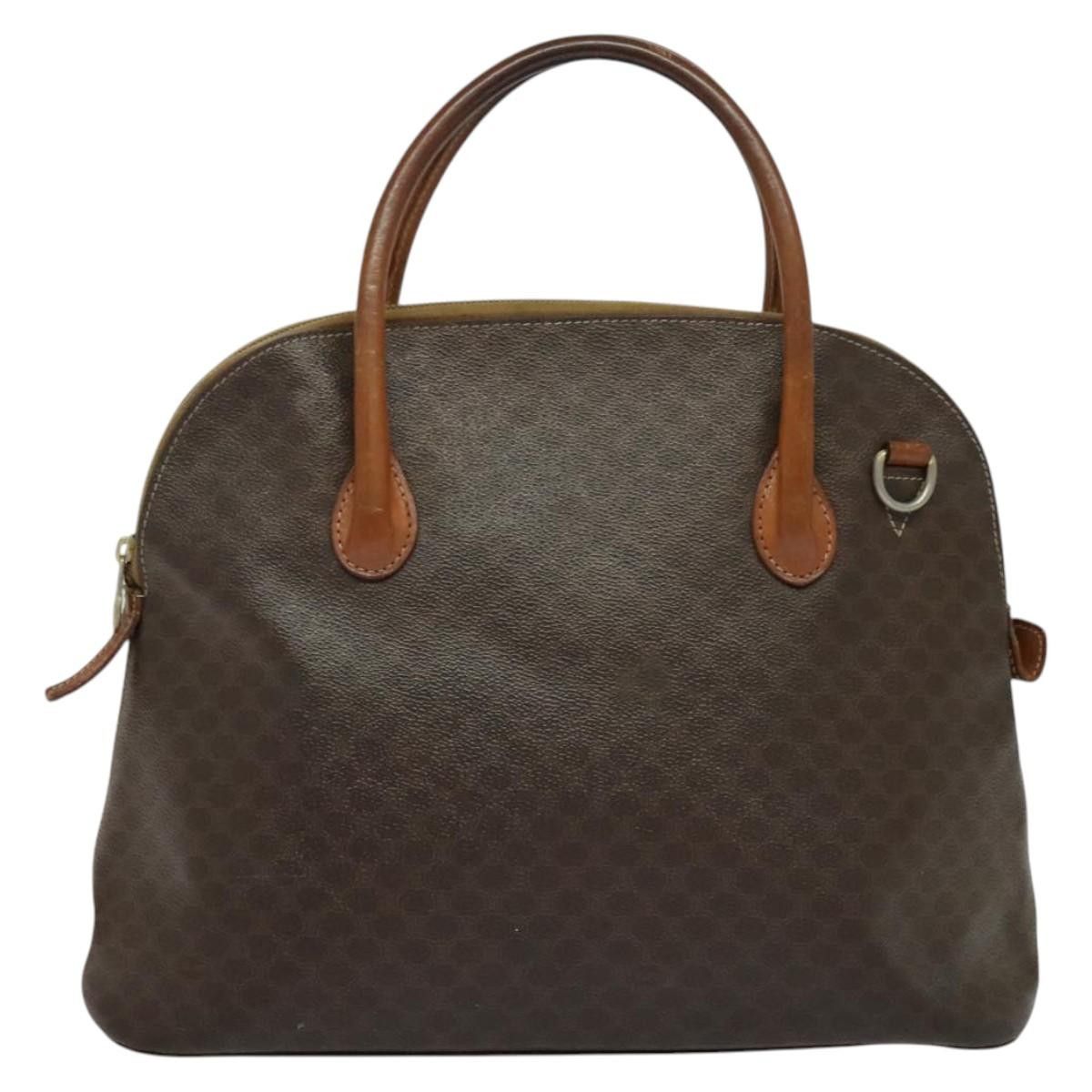 Celine CELINE Macadam Canvas Hand Bag Pvc Leather Brown Gold Size ONE SIZE - 2 Thumbnail