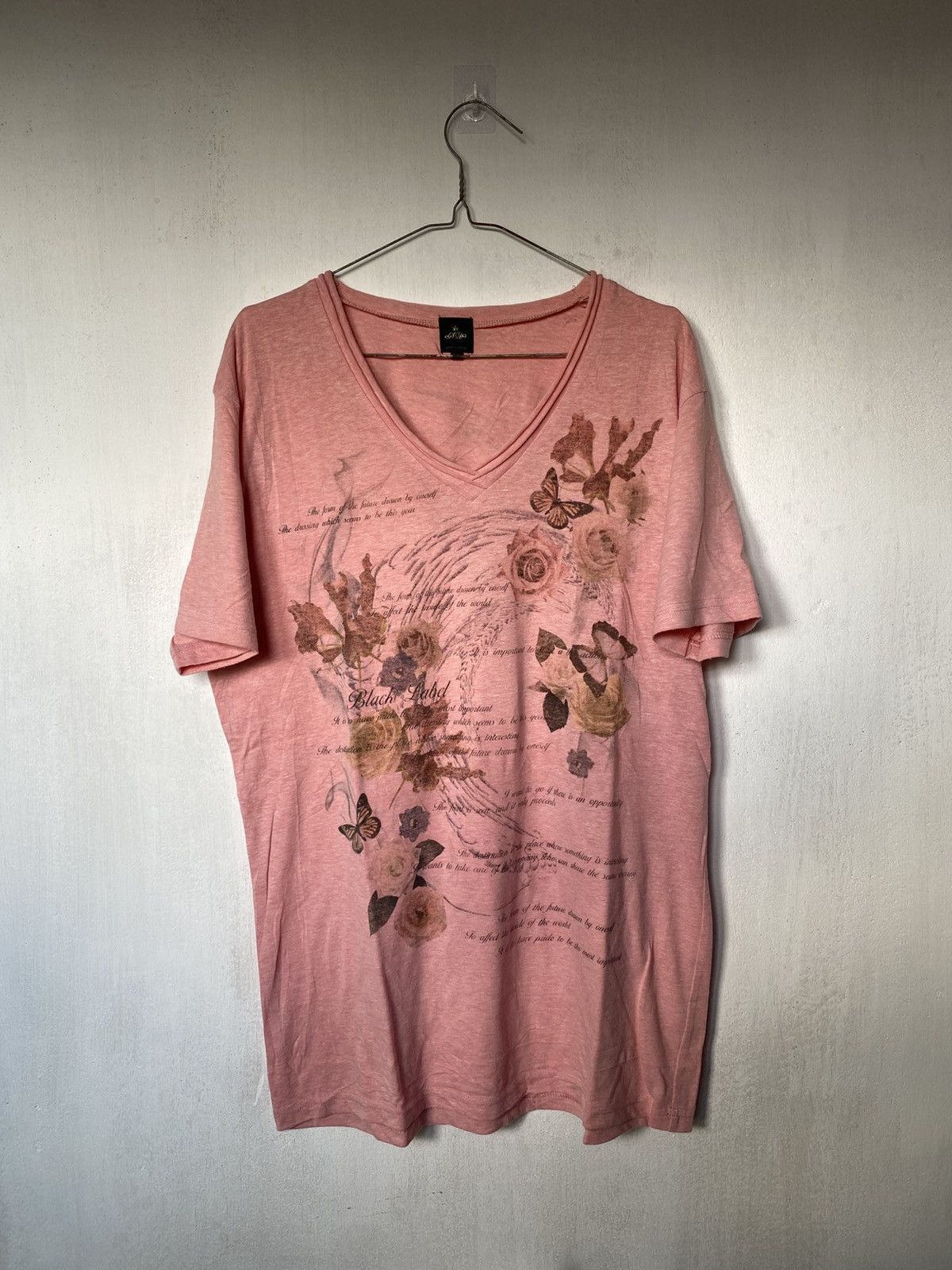 If Six Was Nine × Le Grande Bleu (L.G.B.) × semanticdesign Semantic Desgin Poem Butterfly Flower Tshirt Size US M / EU 48-50 / 2 - 1 Thumbnail