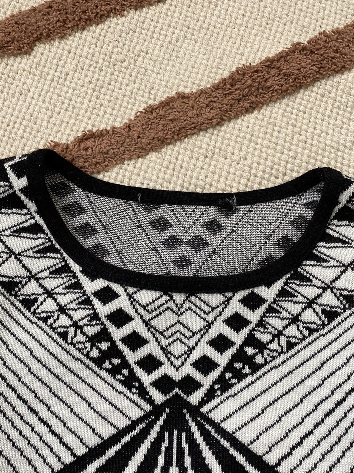 Vintage VINTAGE GEOMETRIC VISUALS KNITTED DRESS Size S / US 4 / IT 40 - 5 Thumbnail