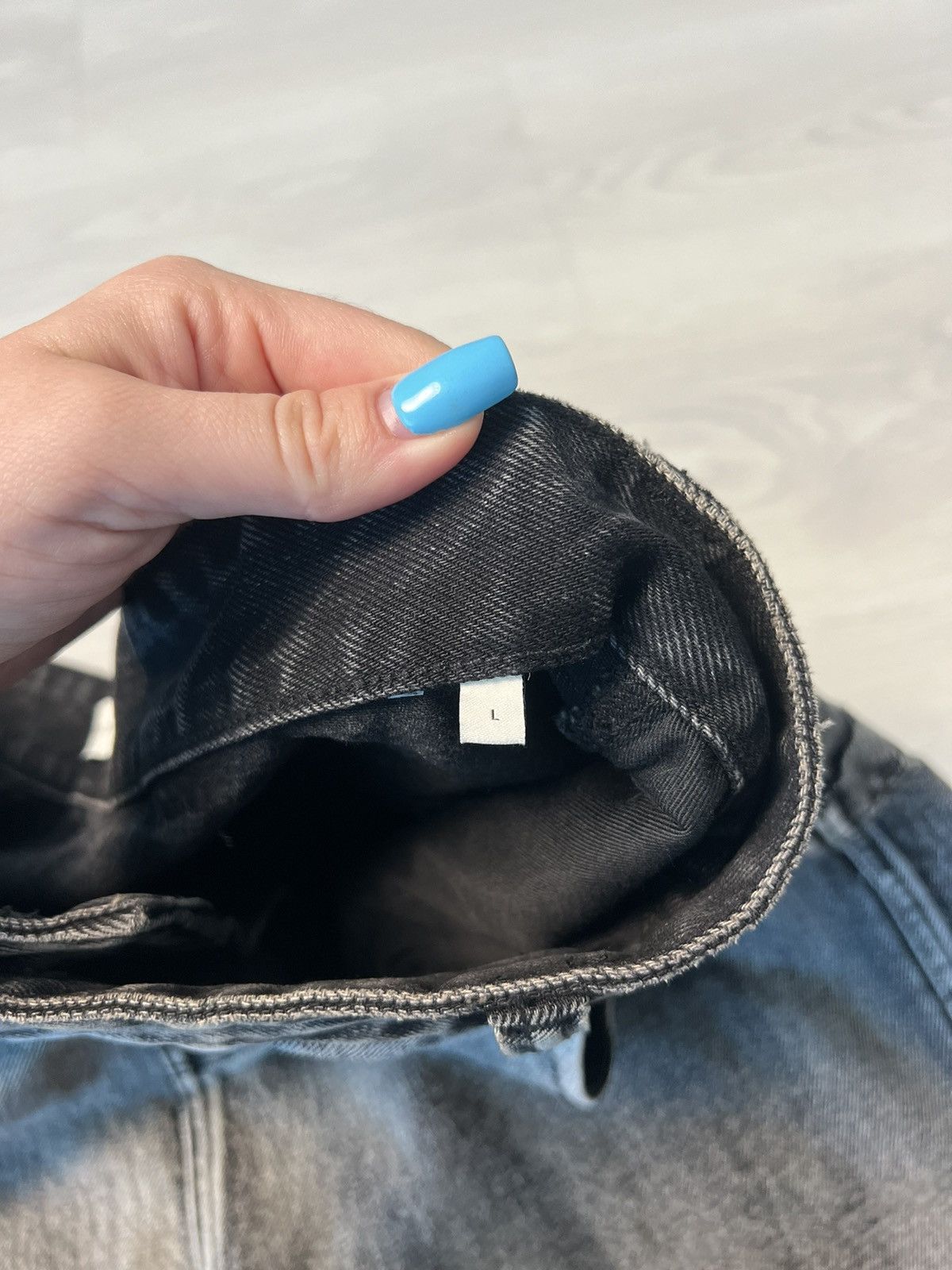 Entire Studios Entire Studios Black Denim Shorts Size US 34 / EU 50 - 3 Thumbnail