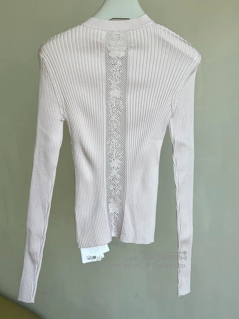 Hermes Hermes Knit Top with Openwork Floral Design at Back Size XS / US 0-2 / IT 36-38 - 4 Thumbnail