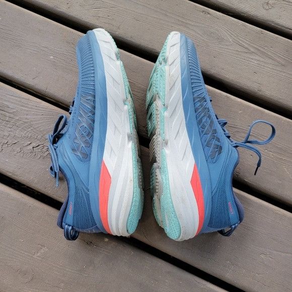 Hoka Hoka One One Bondi 7 Real Teal/Outer Space Running Sneaker Size US 11.5 / EU 44-45 - 2 Thumbnail