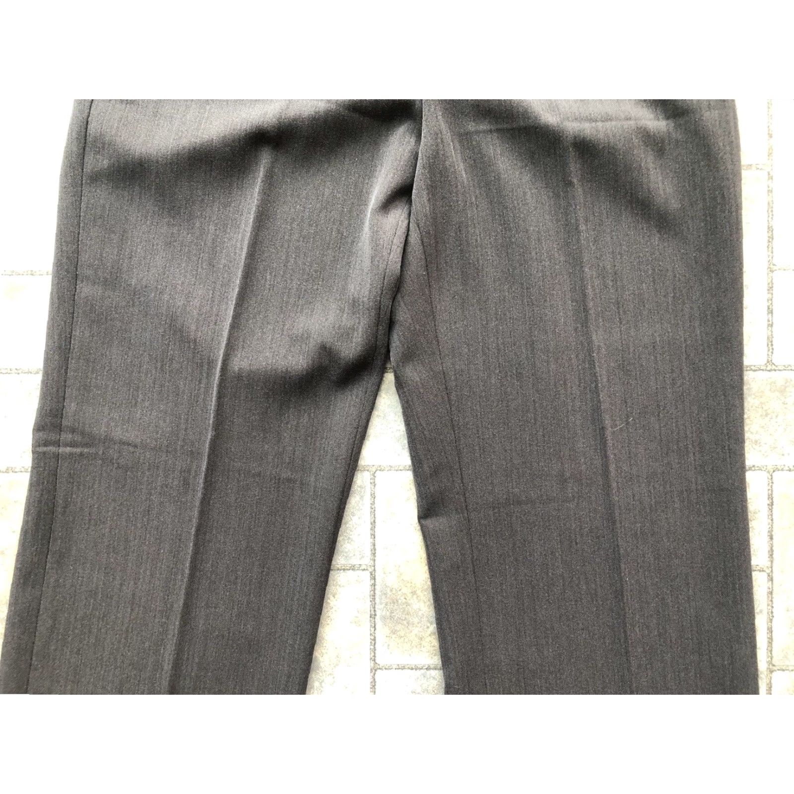Vintage ATELIER Dress Pants Women's Gray Size 6 Stretch Zip Solid Business Formal Casual Workwear Pants Size 28" / US 6 / IT 42 - 6 Thumbnail
