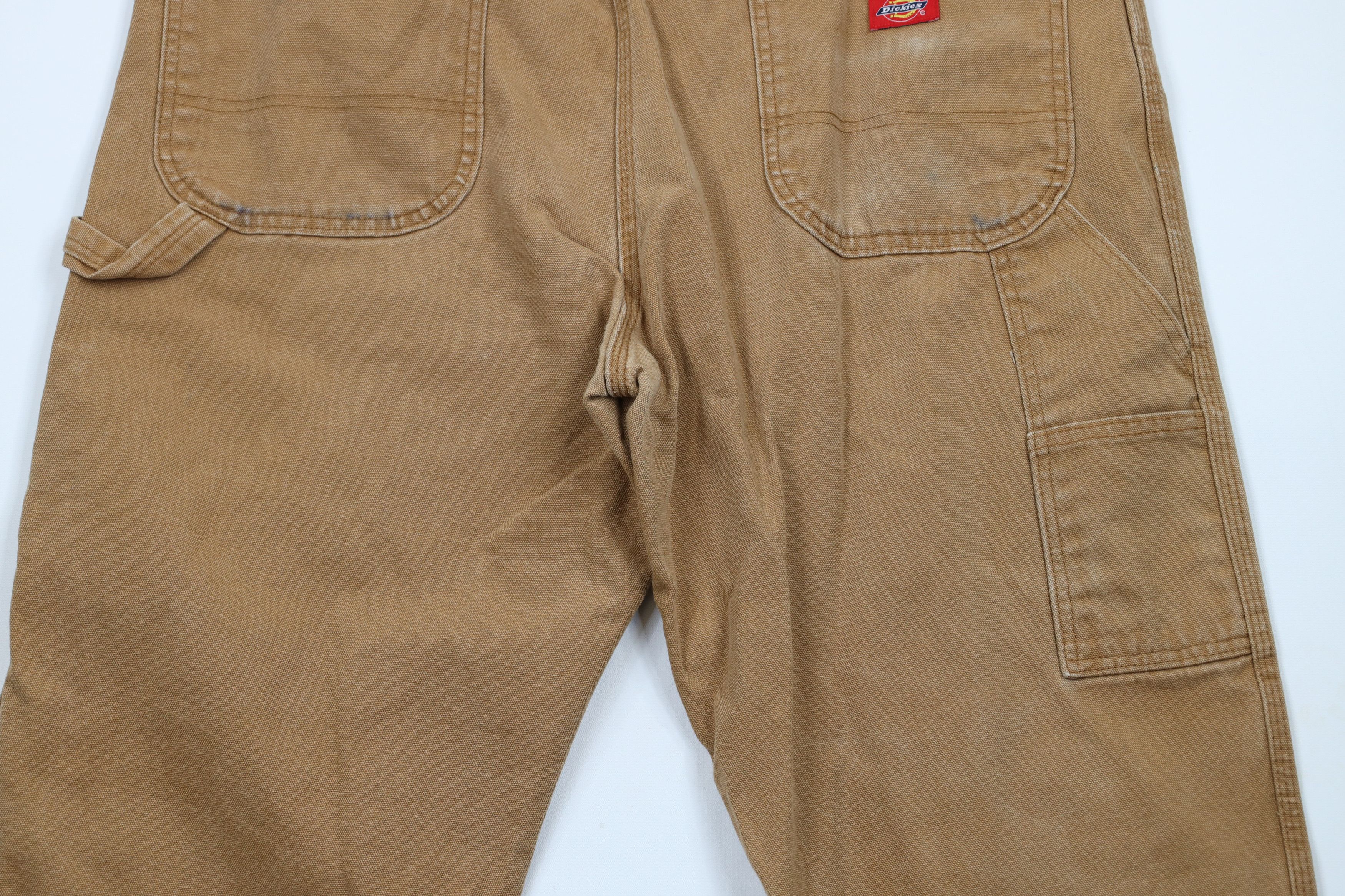 Dickies × Vintage Vintage Y2K Dickies Wide Leg Dungaree Pants Duck Brown Size US 38 / EU 54 - 11 Thumbnail