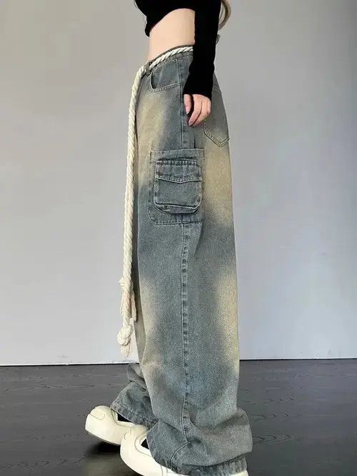 Japanese Brand Baggy Jeans Streetwear Vintage Size 32" / US 10 / IT 46 - 7 Thumbnail