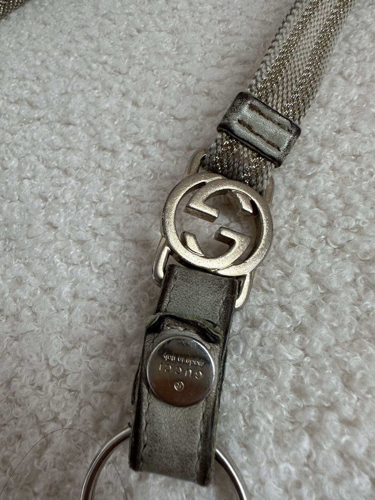 Gucci × Vintage GUCCI KEYCHAIN VINTAGE METAL LOGO RARE | Grailed