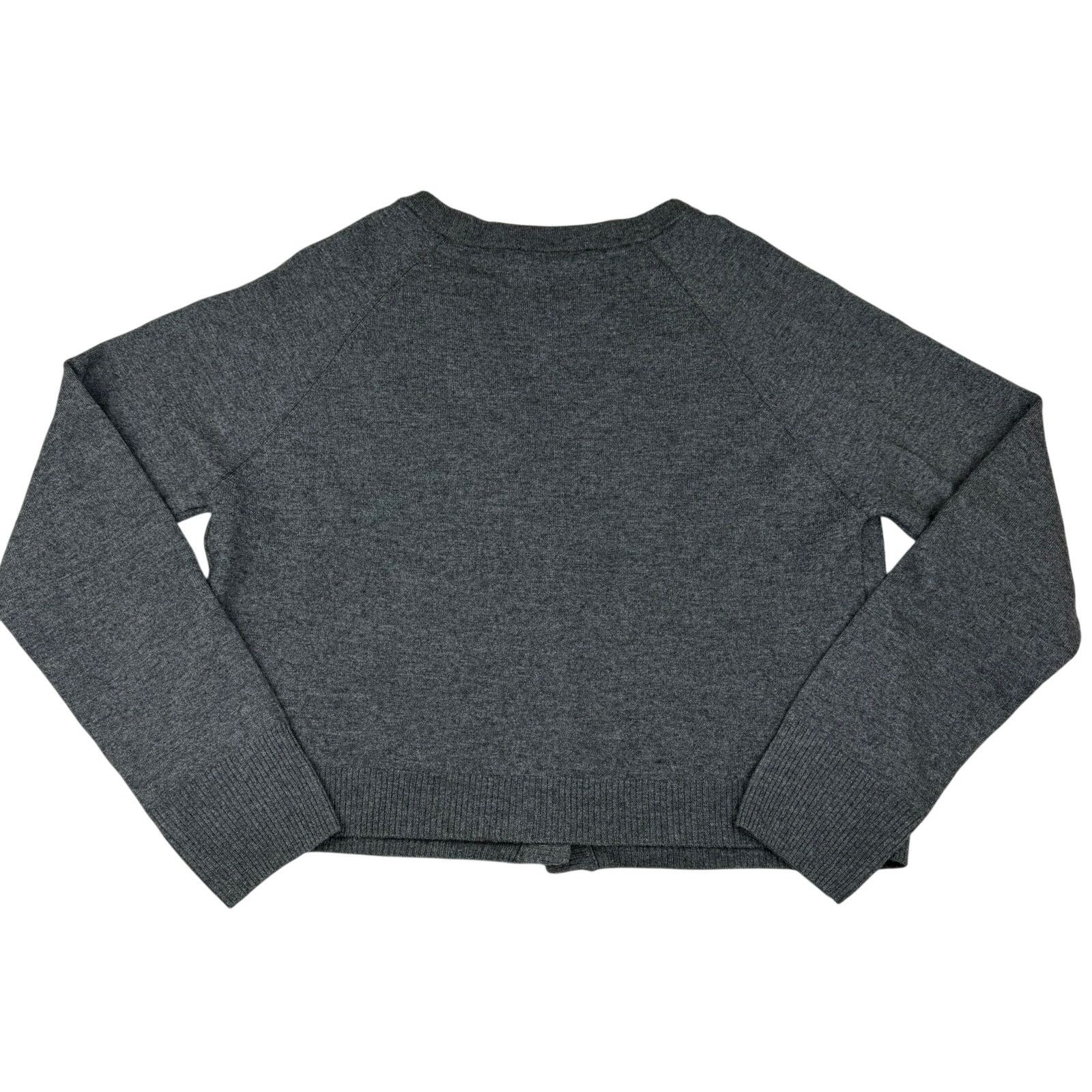 Mango MNG Selection Gray Cropped Cardigan Sweater XL Size XL / US 12-14 / IT 48-50 - 2 Thumbnail
