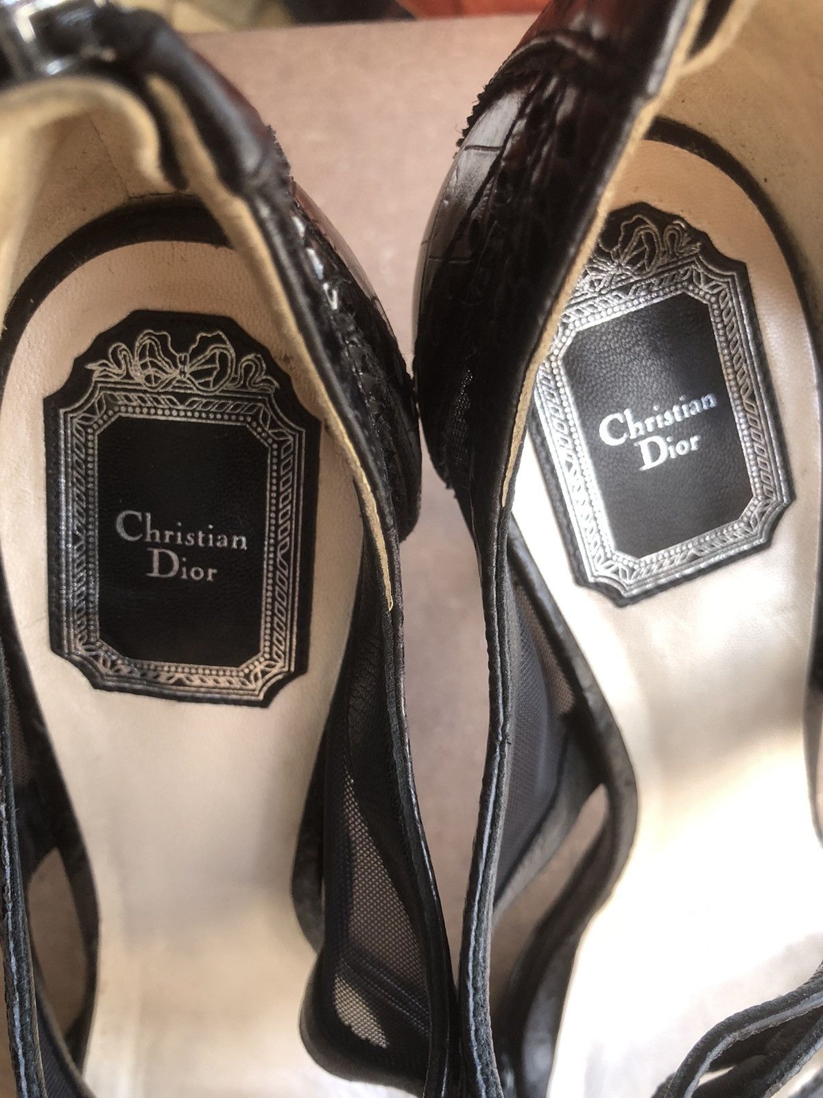 Christian Dior Monsieur Christian Dior Black Calfskin Leather Women’s Heels Size 40 Size US 10 / IT 40 - 10 Thumbnail