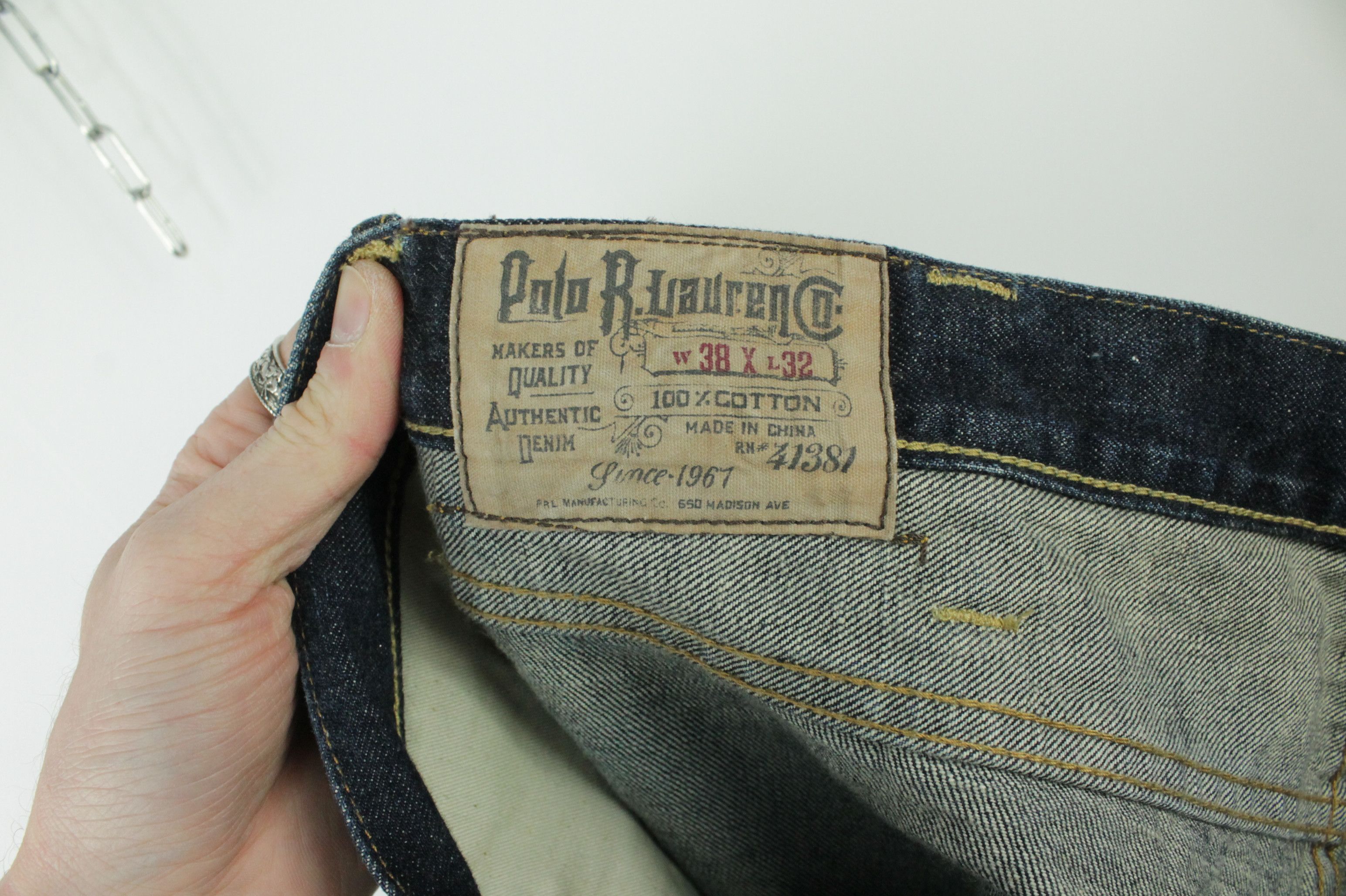 Polo Ralph Lauren Polo Ralph Lauren 625 Varick Slim Raw Selvedge Denim Jeans Size US 38 / EU 54 - 9 Thumbnail