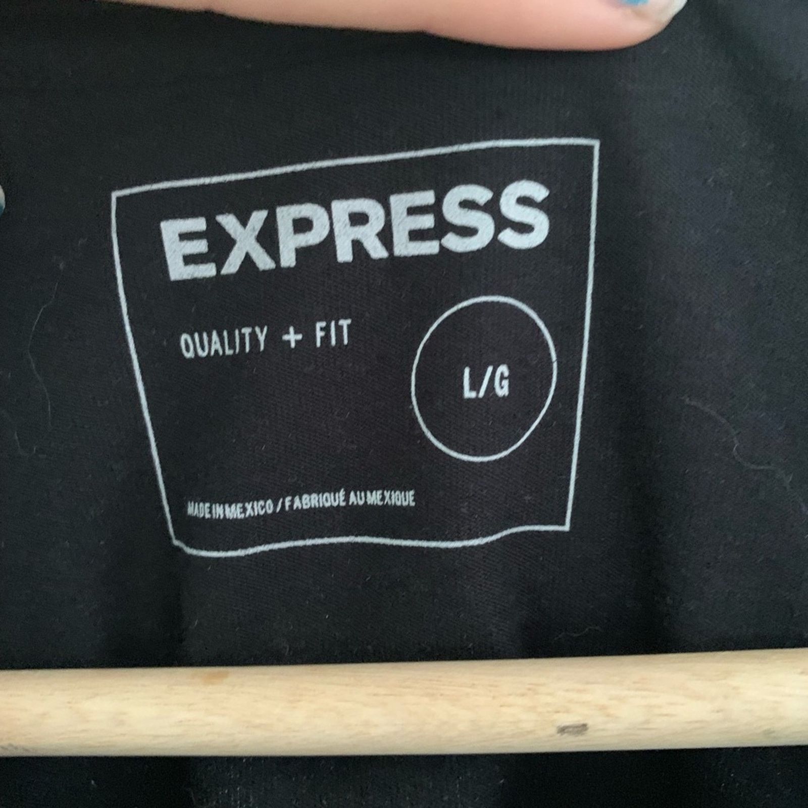 Express Express Black with Red Logo Tee Men's Size Large Size US L / EU 52-54 / 3 - 4 Thumbnail