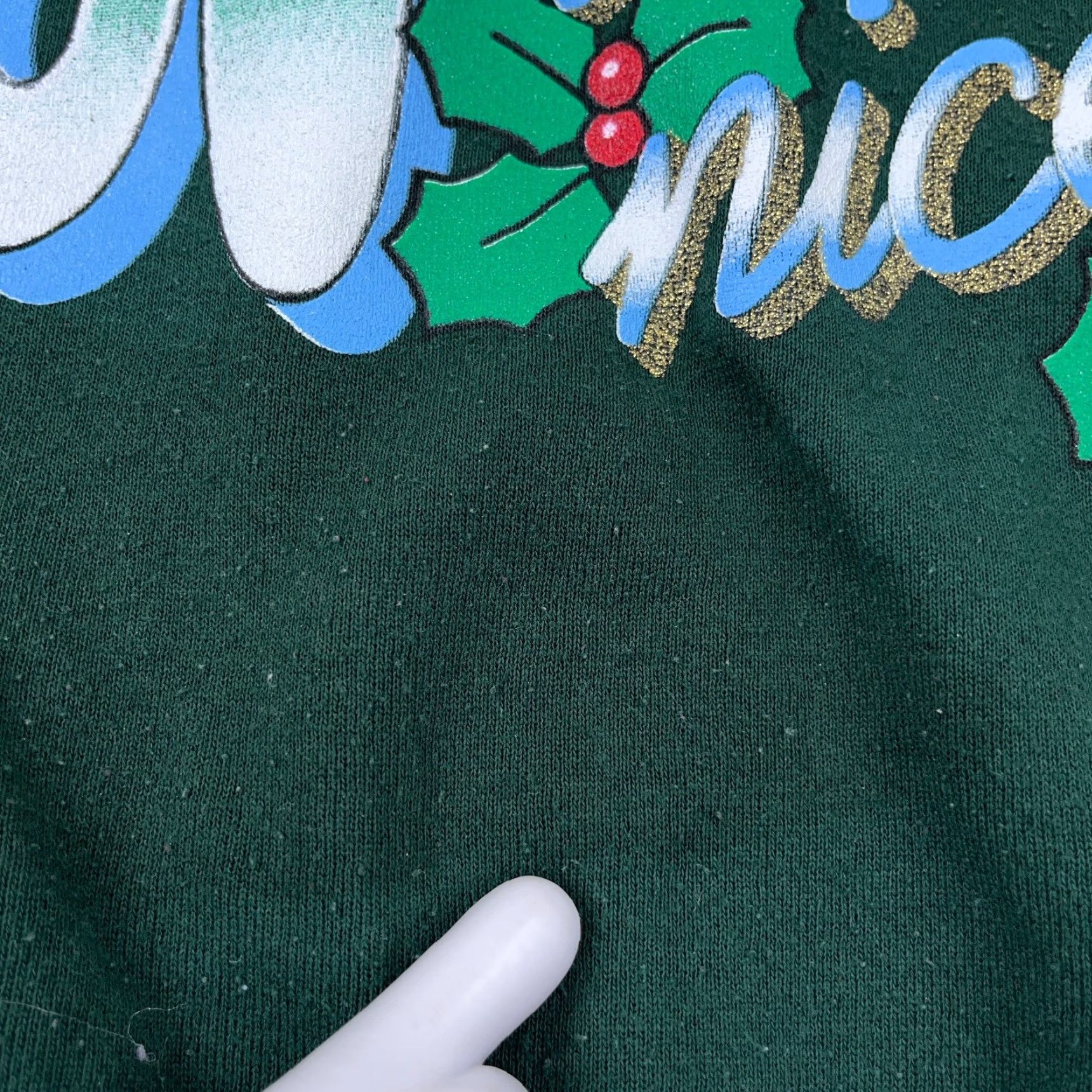 Vintage VINTAGE Freeze Christmas Sweatshirt Men L Green Crewneck Graphic Print 80s 90s Holiday Mens Housewear Size US L / EU 52-54 / 3 - 4 Thumbnail