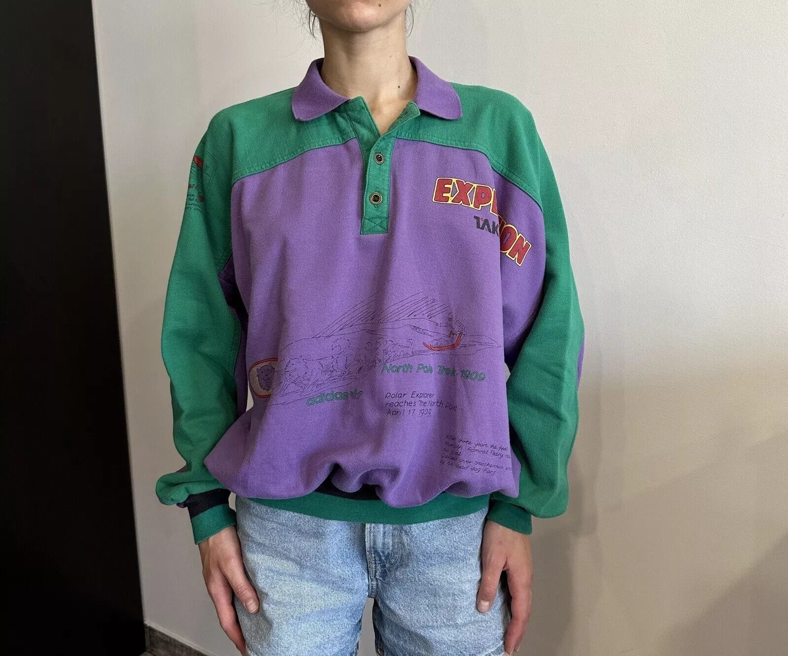 Adidas VINTAGE 90s ADIDAS TAKE OFF EXPEDITION SWEATSHIRT WOMENS Size M / US 6-8 / IT 42-44 - 3 Thumbnail
