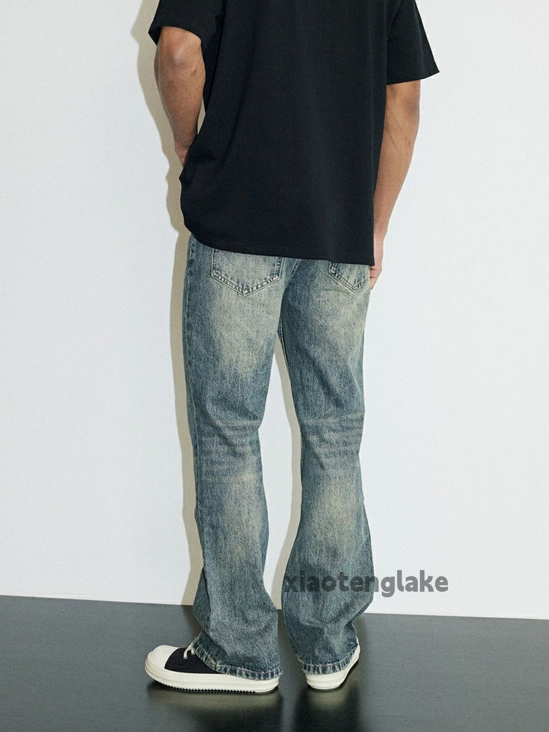 Jean × Vintage washed faded y2k yuppie bootcut flared jeans Size US 28 / EU 44 - 3 Thumbnail